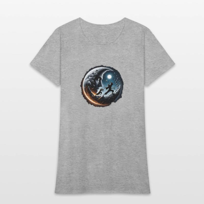 ninja flying to the moon