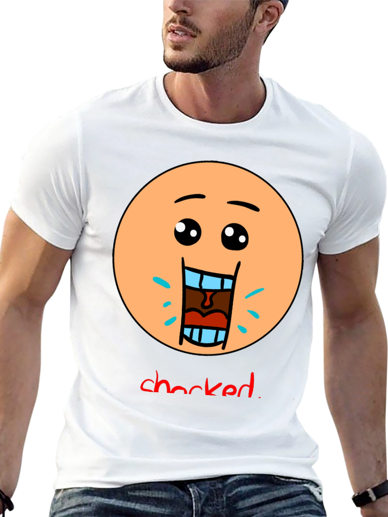 Shocked Emoji Graphic T-Shirt - Unisex