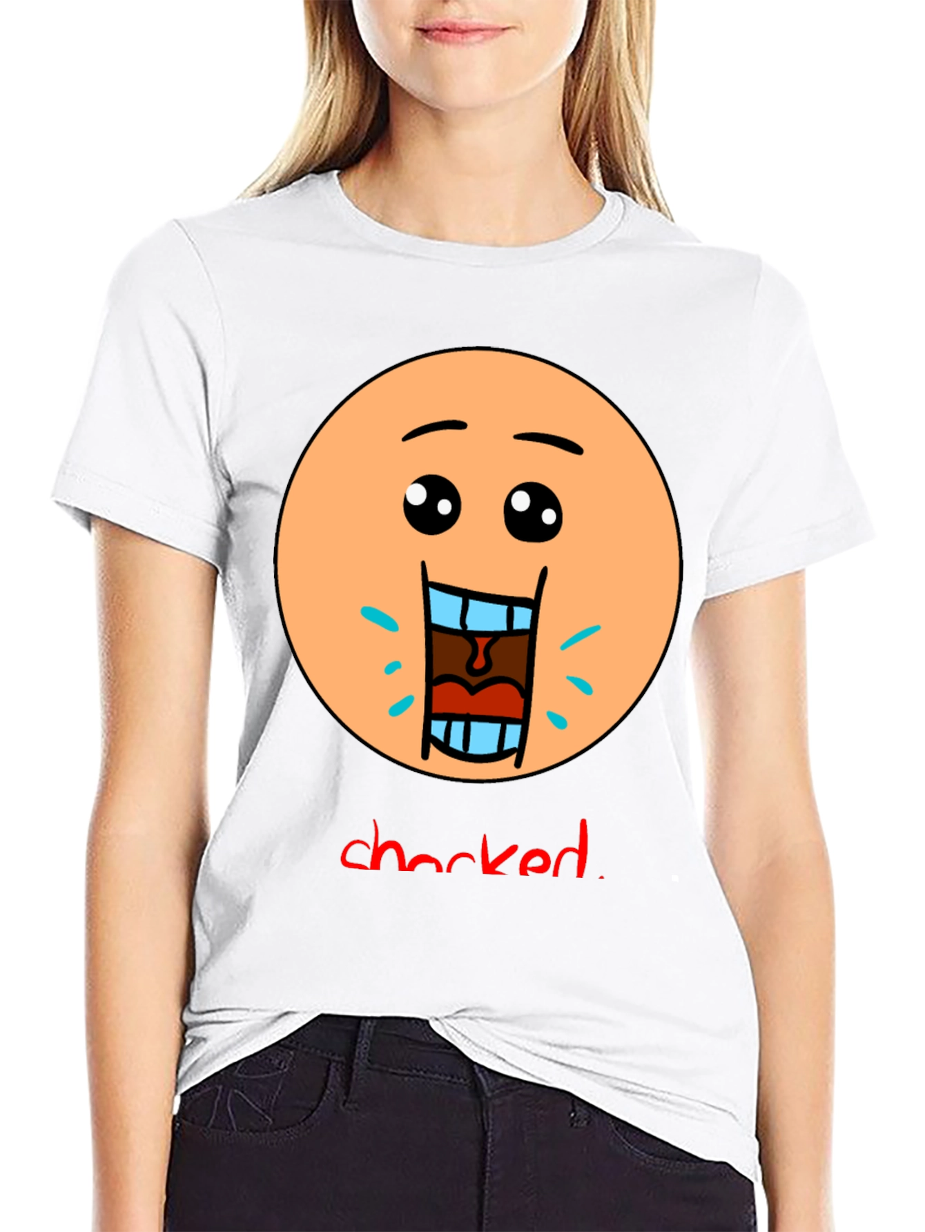 Shocked Emoji Graphic T-Shirt - Unisex