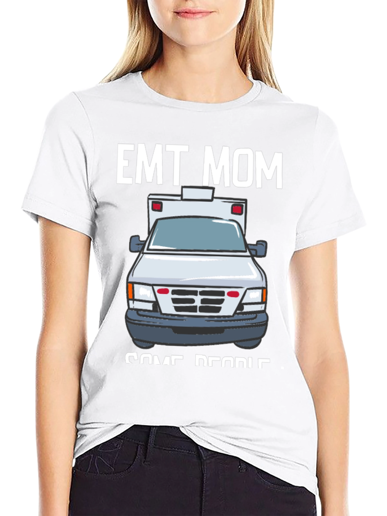 EMT Mom T-Shirt - Ambulance Design
