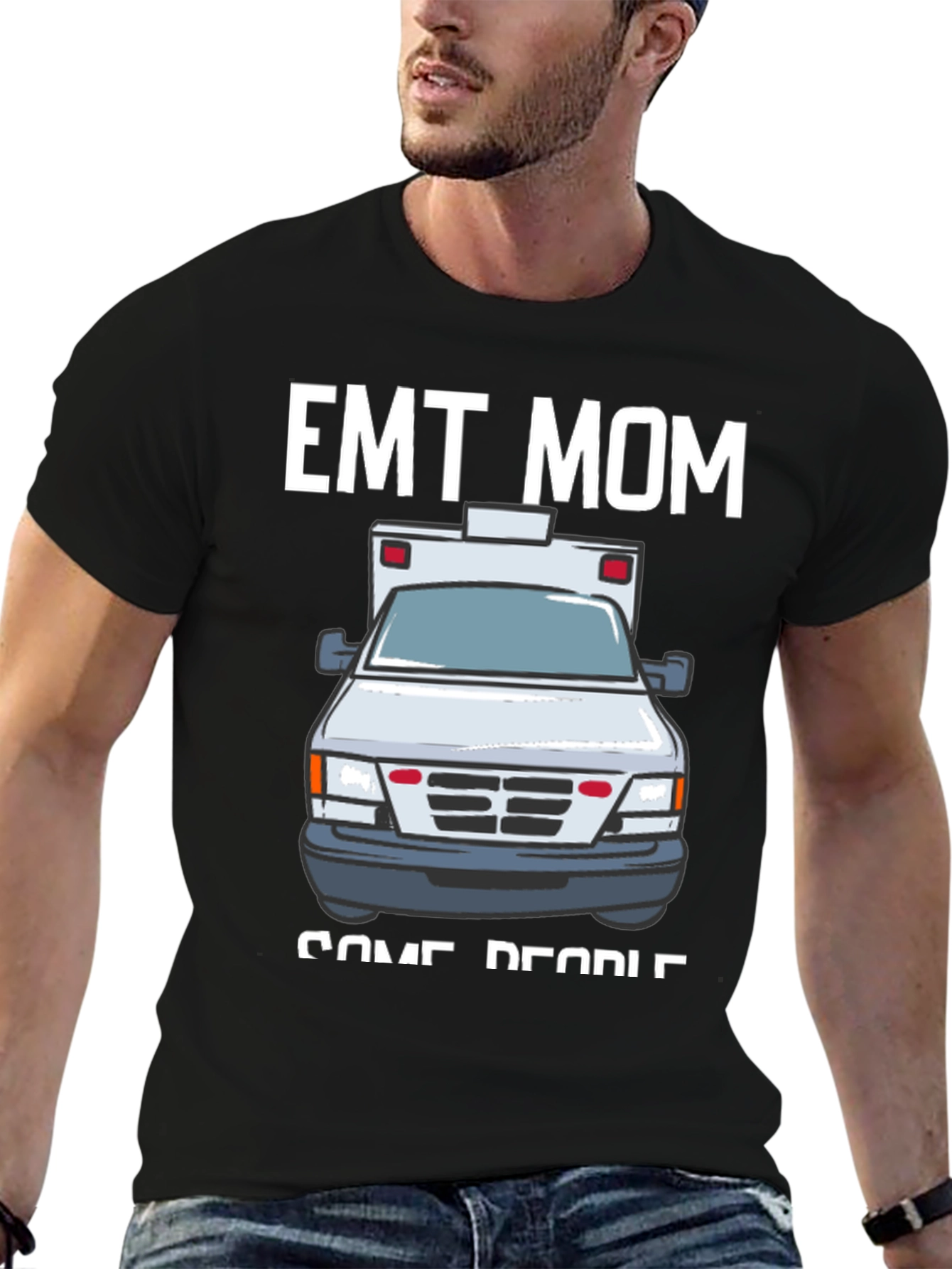 EMT Mom T-Shirt - Ambulance Design