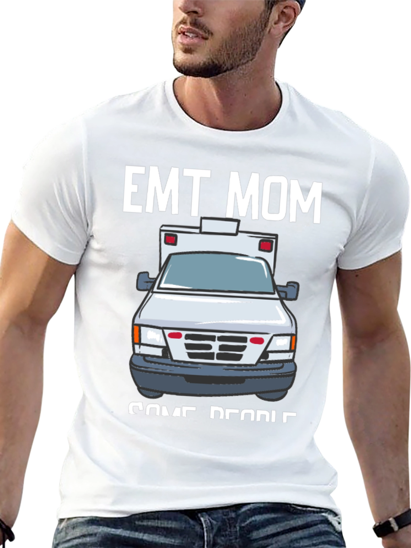 EMT Mom T-Shirt - Ambulance Design