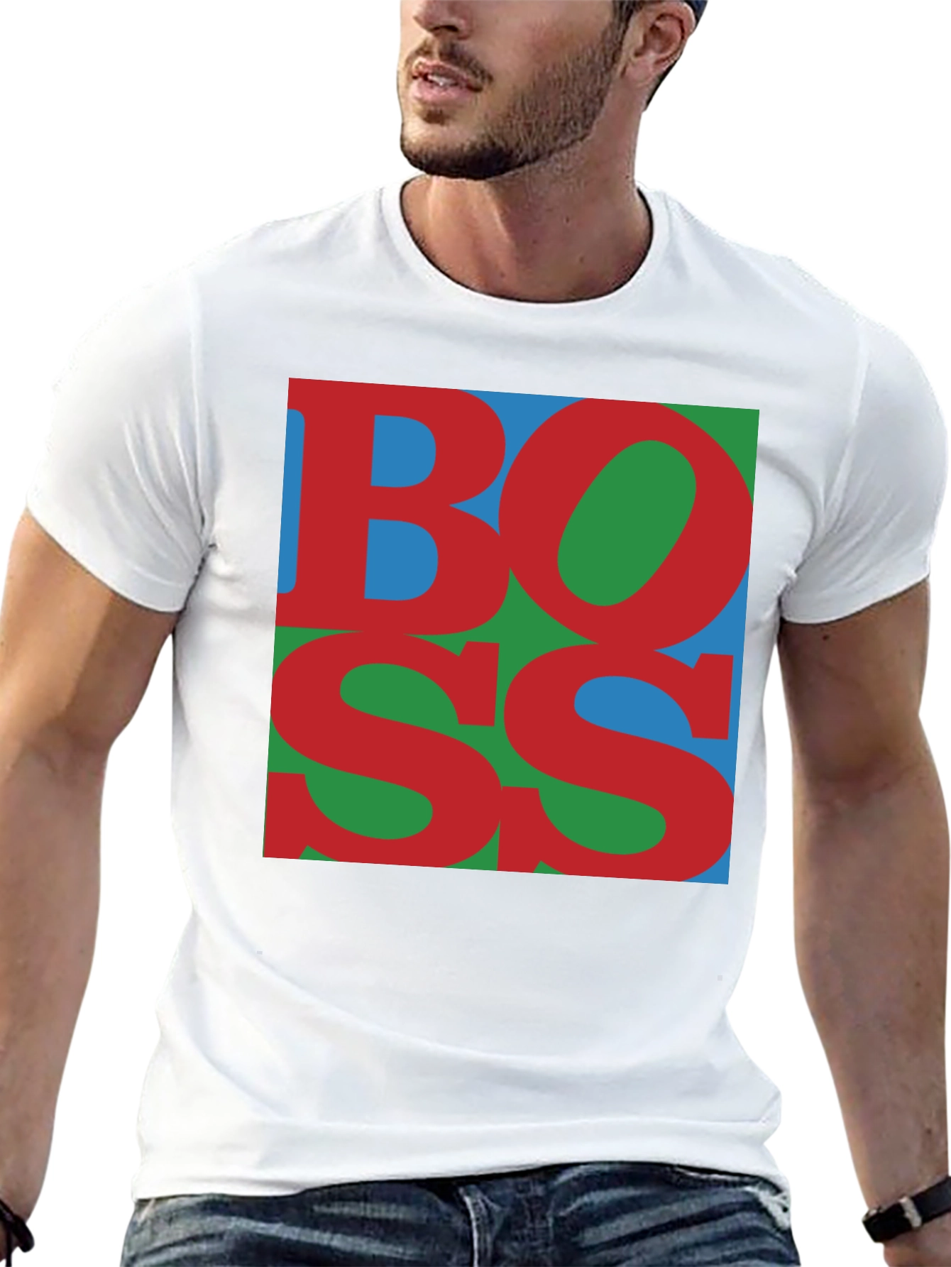 Bold BOSS Graphic Tee - Modern Style