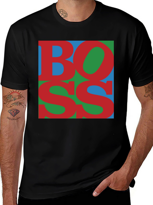 Bold BOSS Graphic Tee - Modern Style
