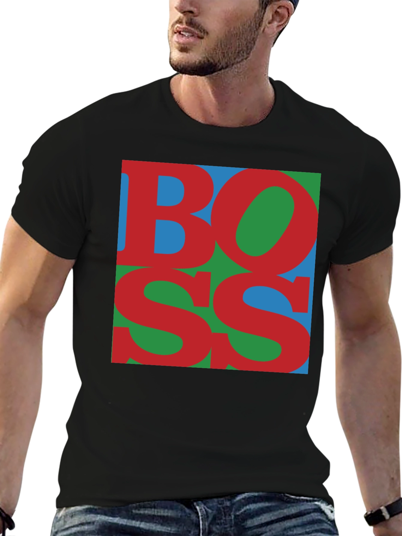 Bold BOSS Graphic Tee - Modern Style