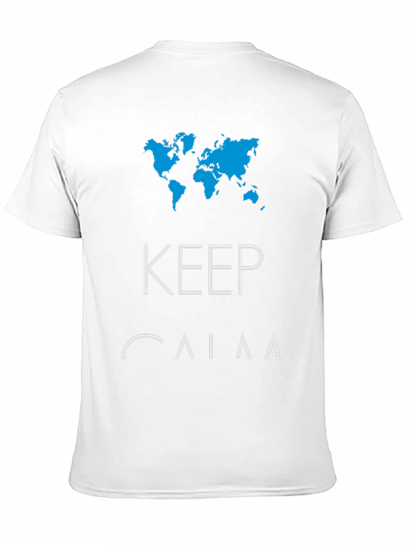 Keep Calm & Travel Mens Graphic Tee - Black