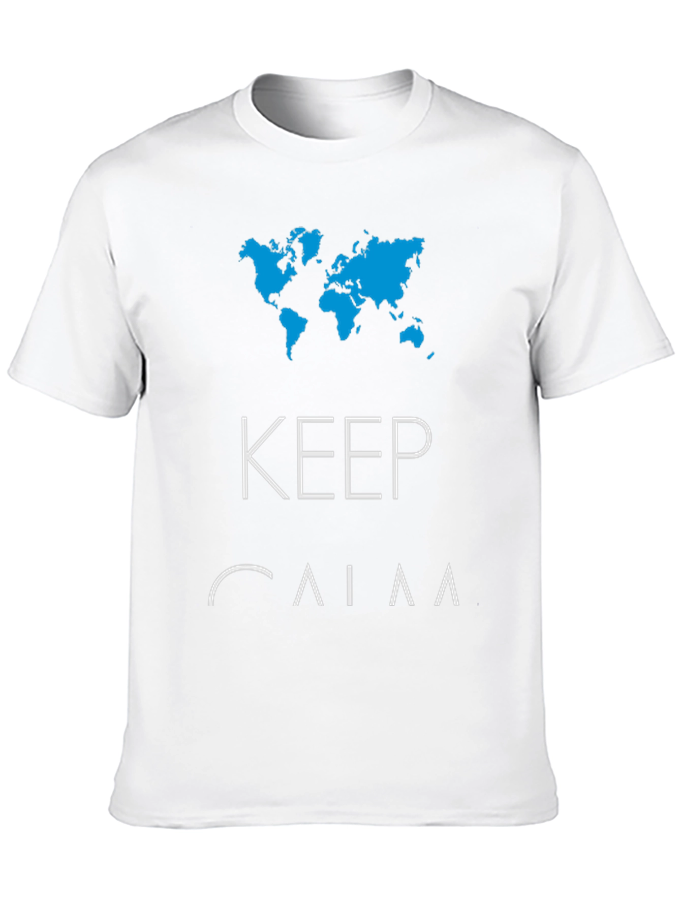 Keep Calm & Travel Mens Graphic Tee - Black