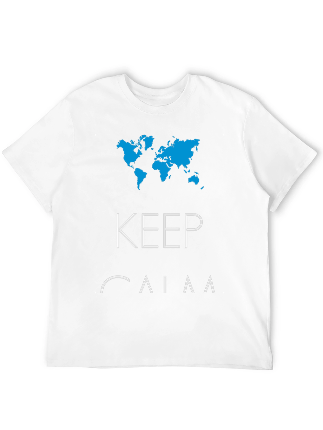 Keep Calm & Travel Mens Graphic Tee - Black