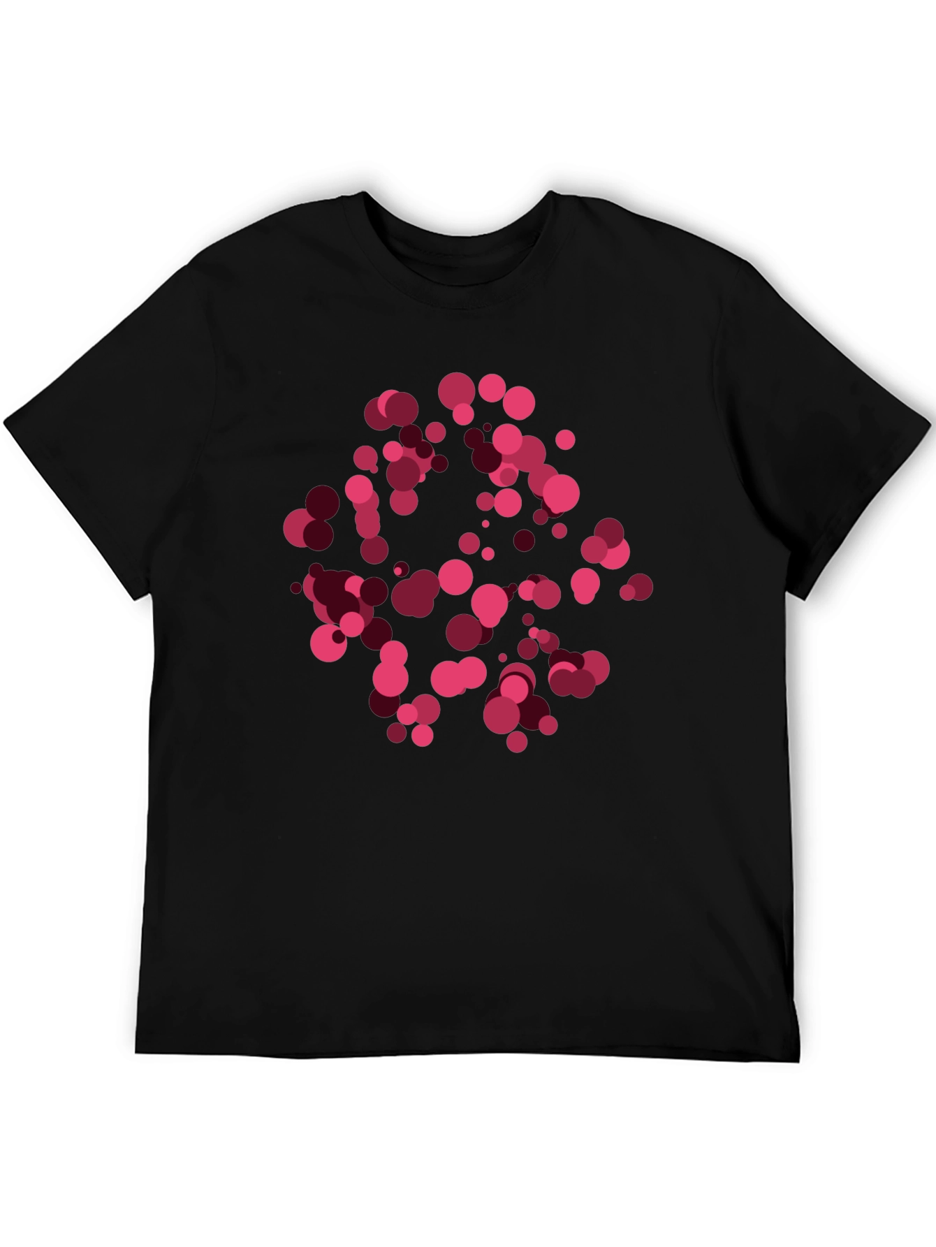 Abstract Dots Black T-Shirt