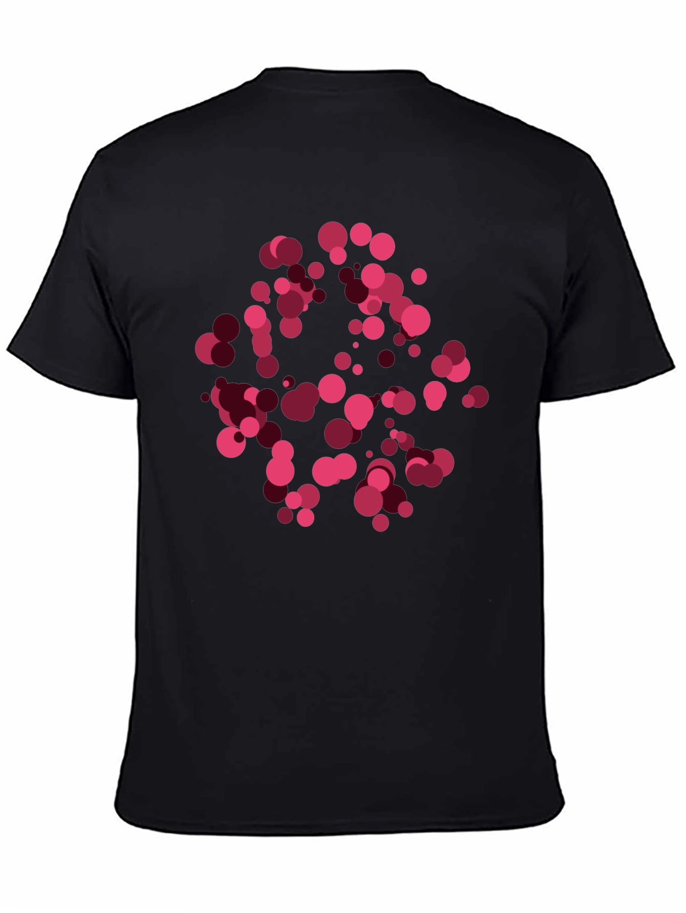 Abstract Dots Black T-Shirt