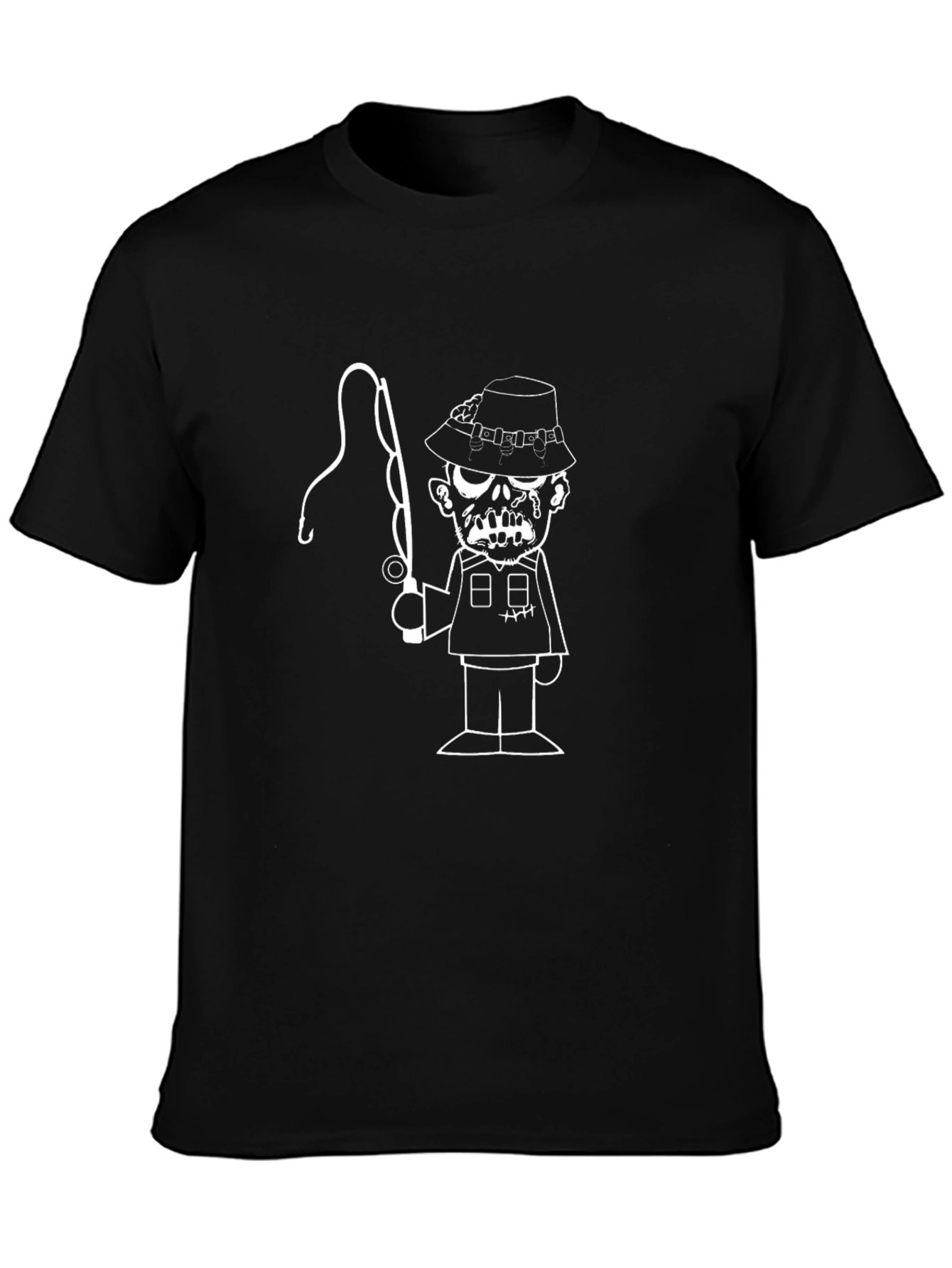 Zombie Fisherman T-Shirt - Black