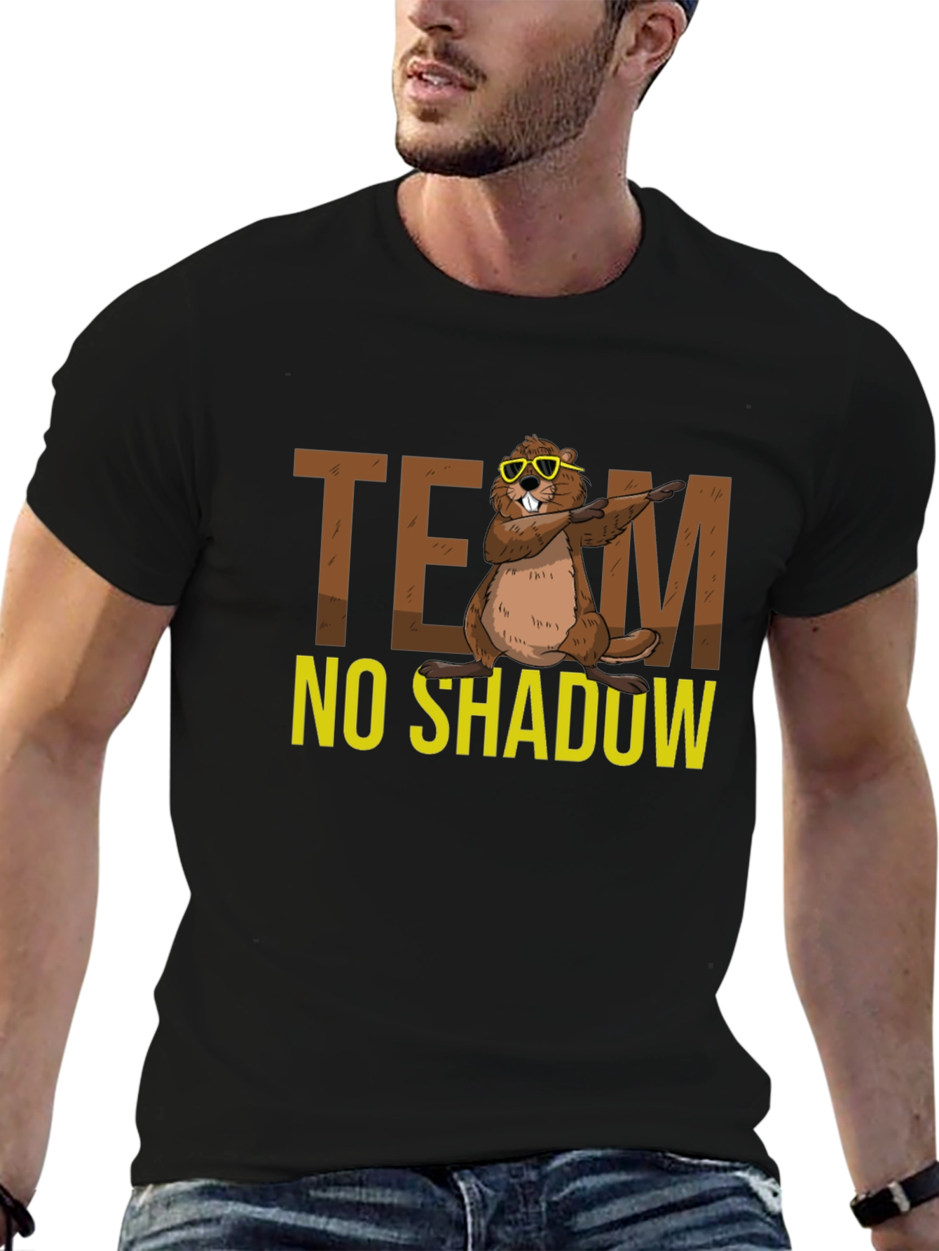 Team No Shadow Funny Groundhog Day T-Shirt