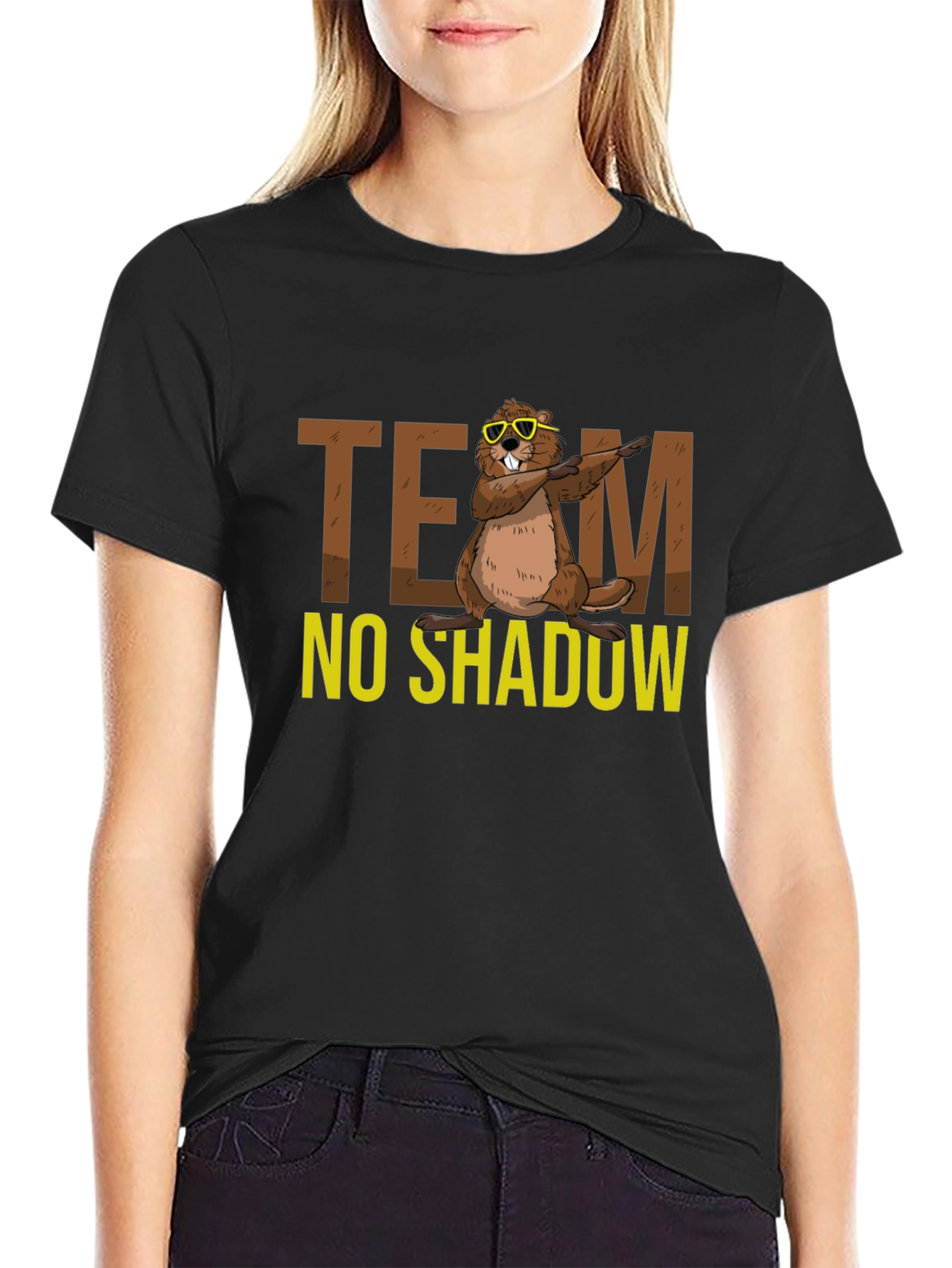 Team No Shadow Funny Groundhog Day T-Shirt