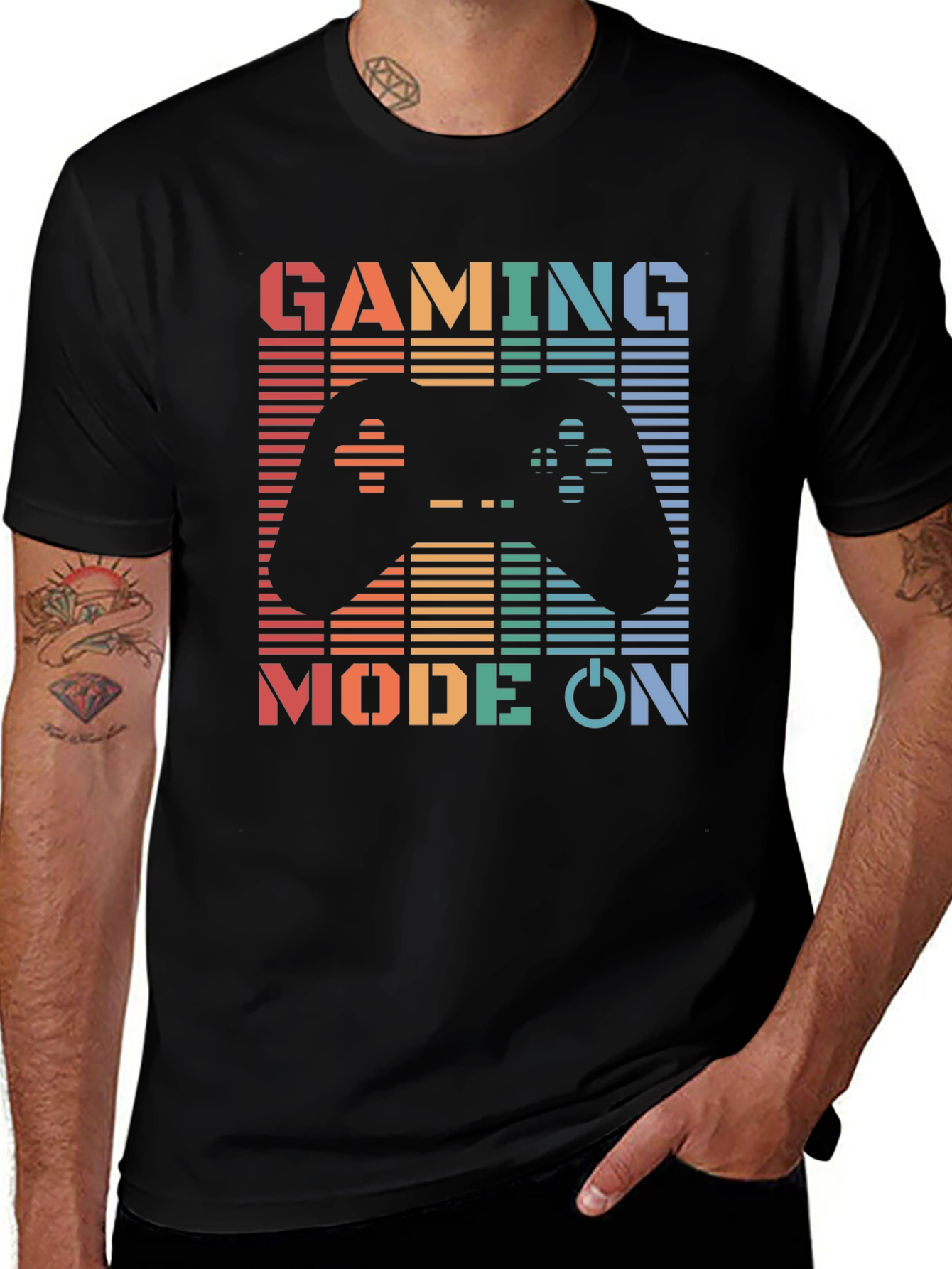 Gaming Mode On Graphic Tee - Gamer T-Shirt