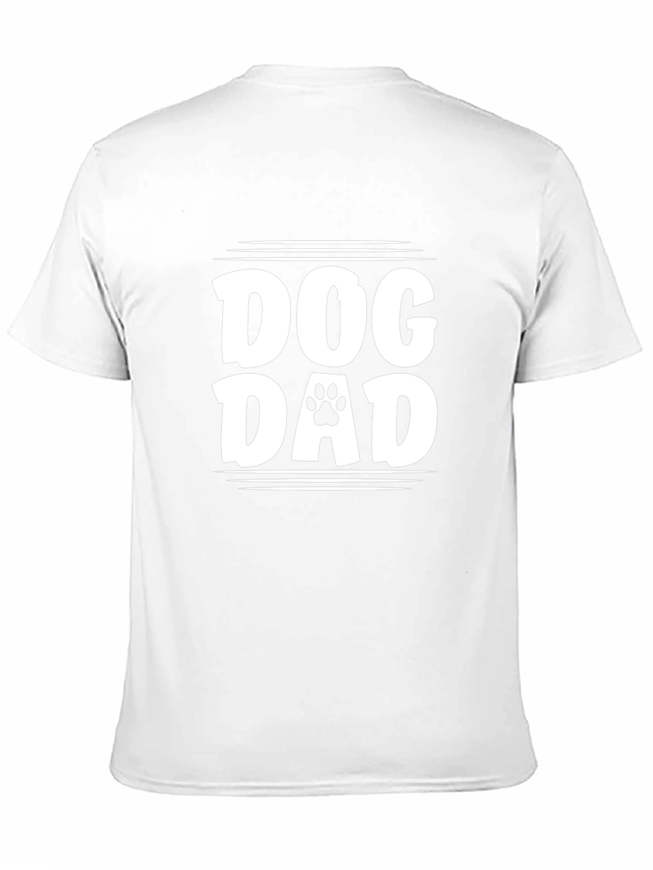 Dog Dad T-Shirt - Paw Print Design