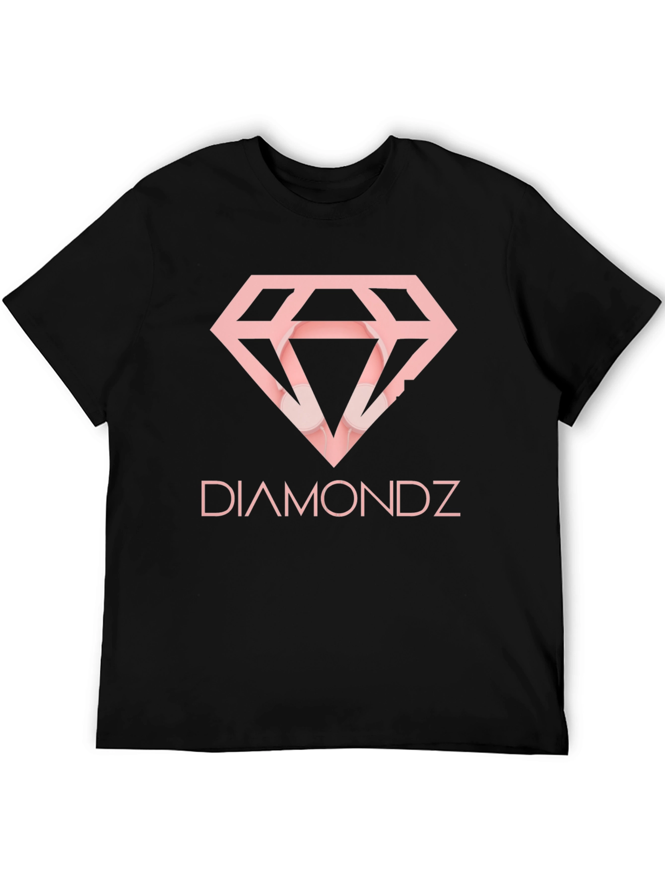 Diamondz Graphic T-Shirt - Stylish Black Tee