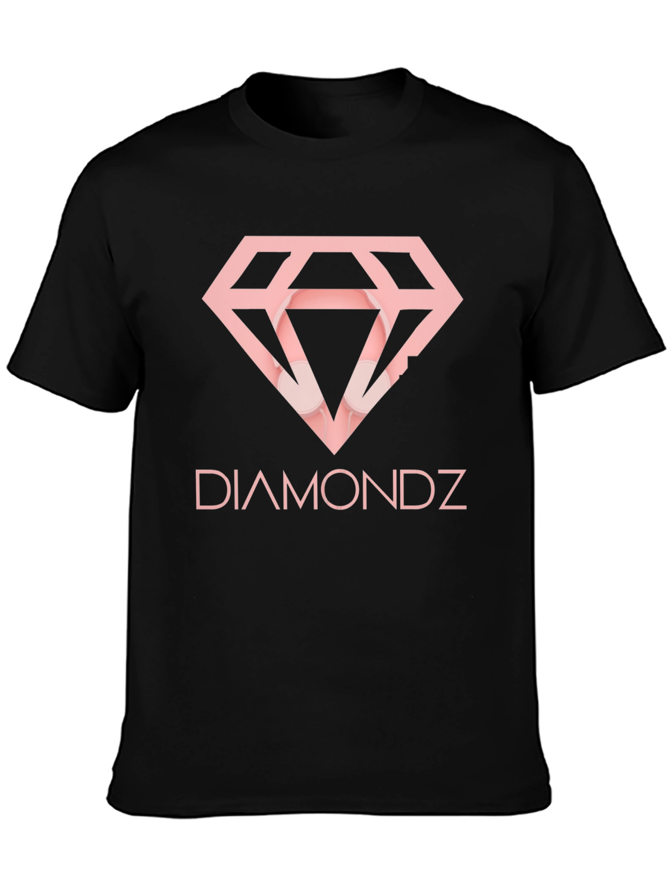 Diamondz Graphic T-Shirt - Stylish Black Tee