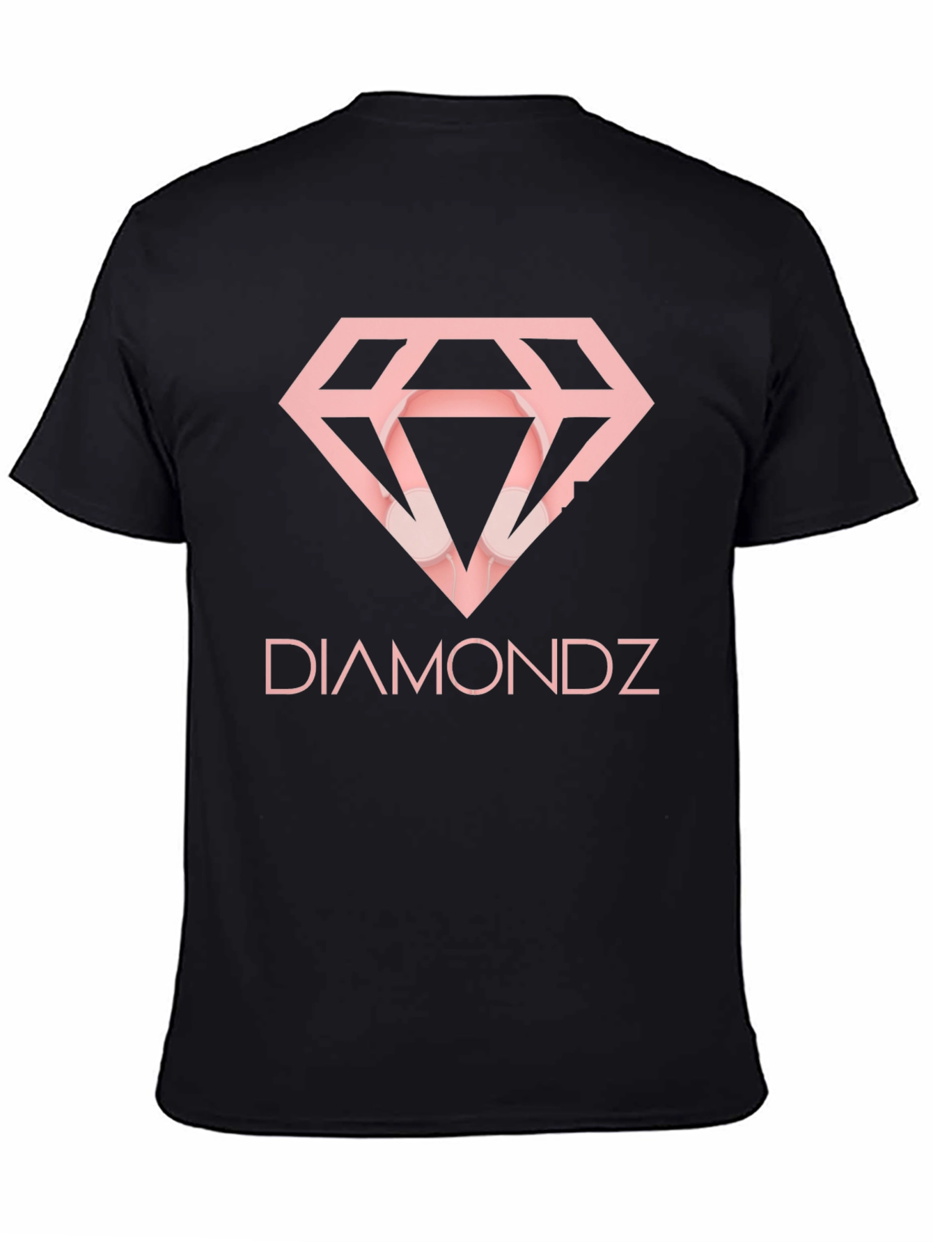 Diamondz Graphic T-Shirt - Stylish Black Tee