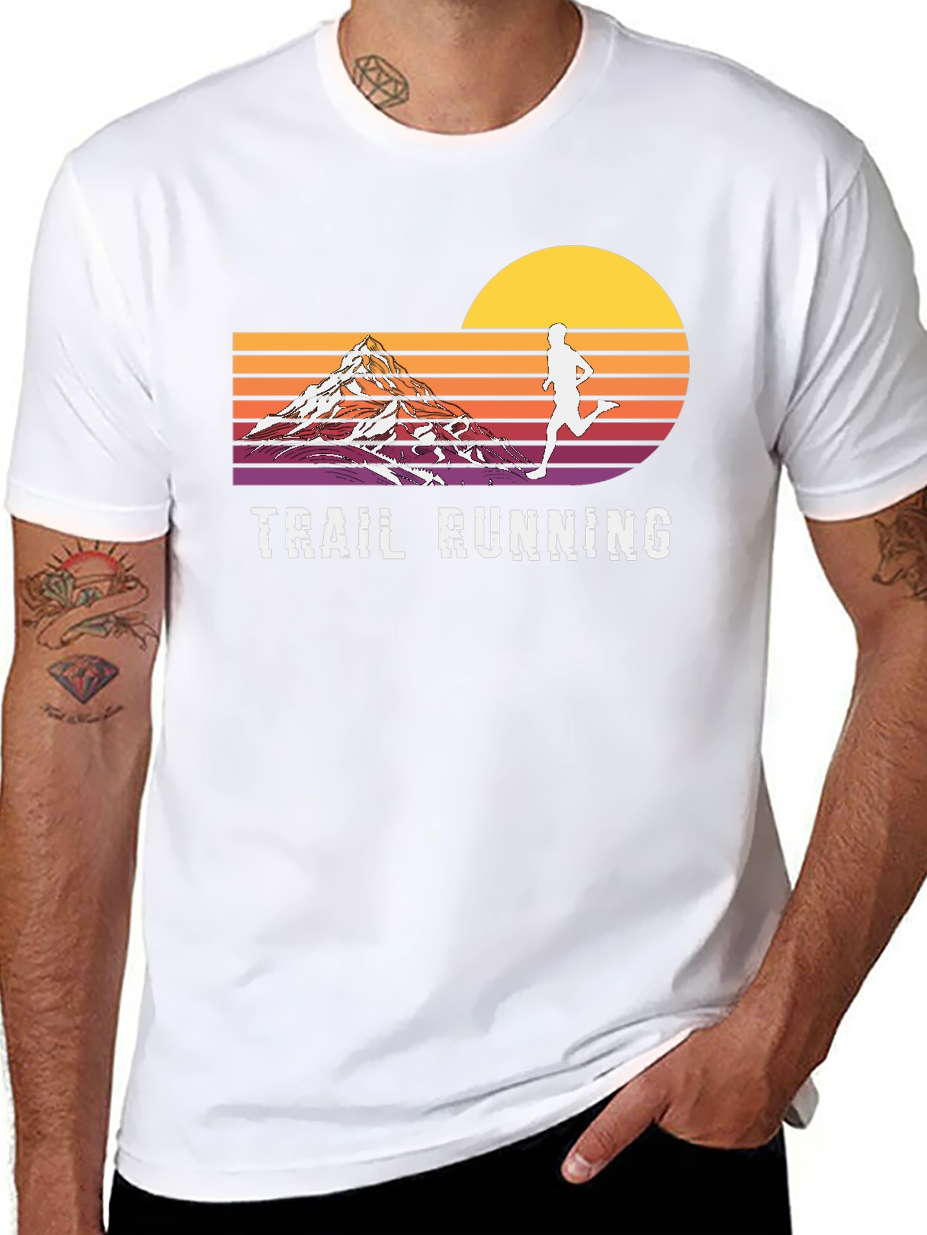 Trail Running Graphic Tee - Adventure Awaits!