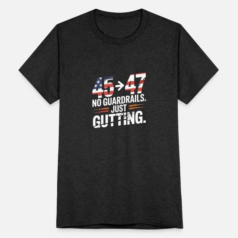 No Guardrails Just Gutting political protest shirt