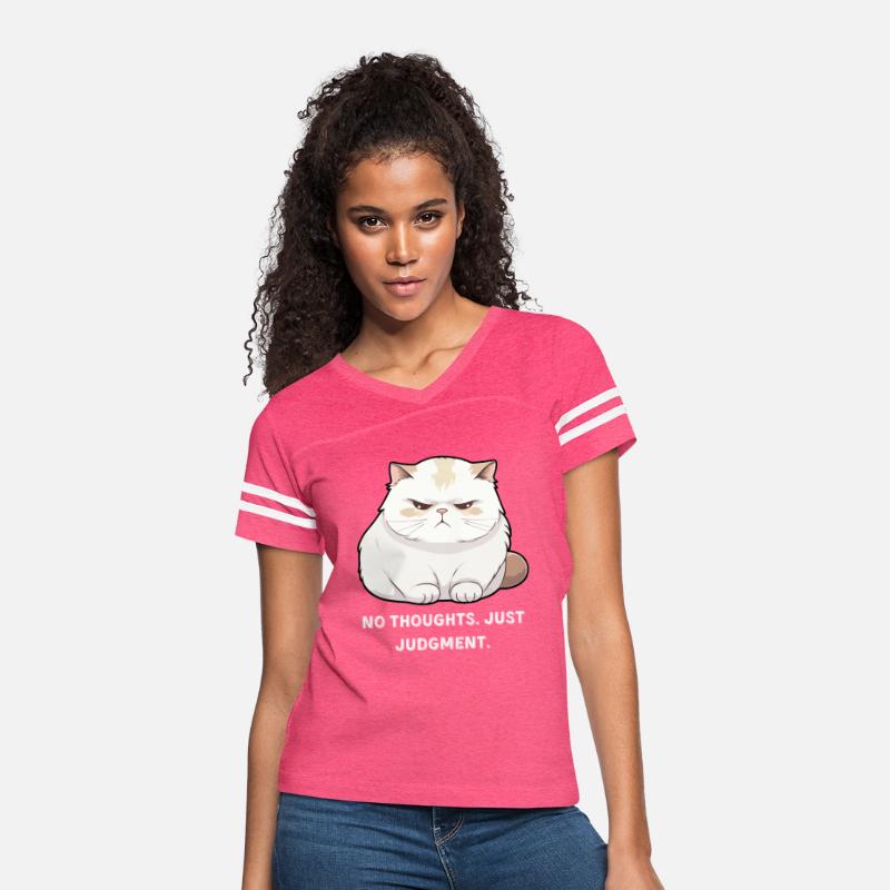 No Thoughts Just Judgment Cat