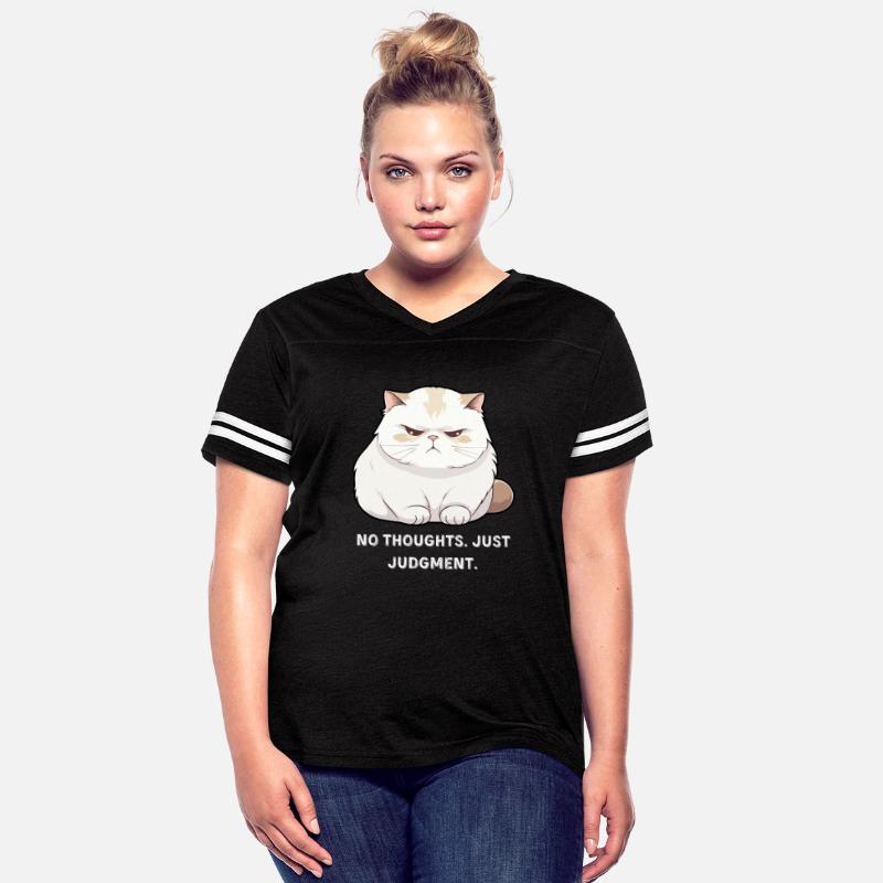 No Thoughts Just Judgment Cat