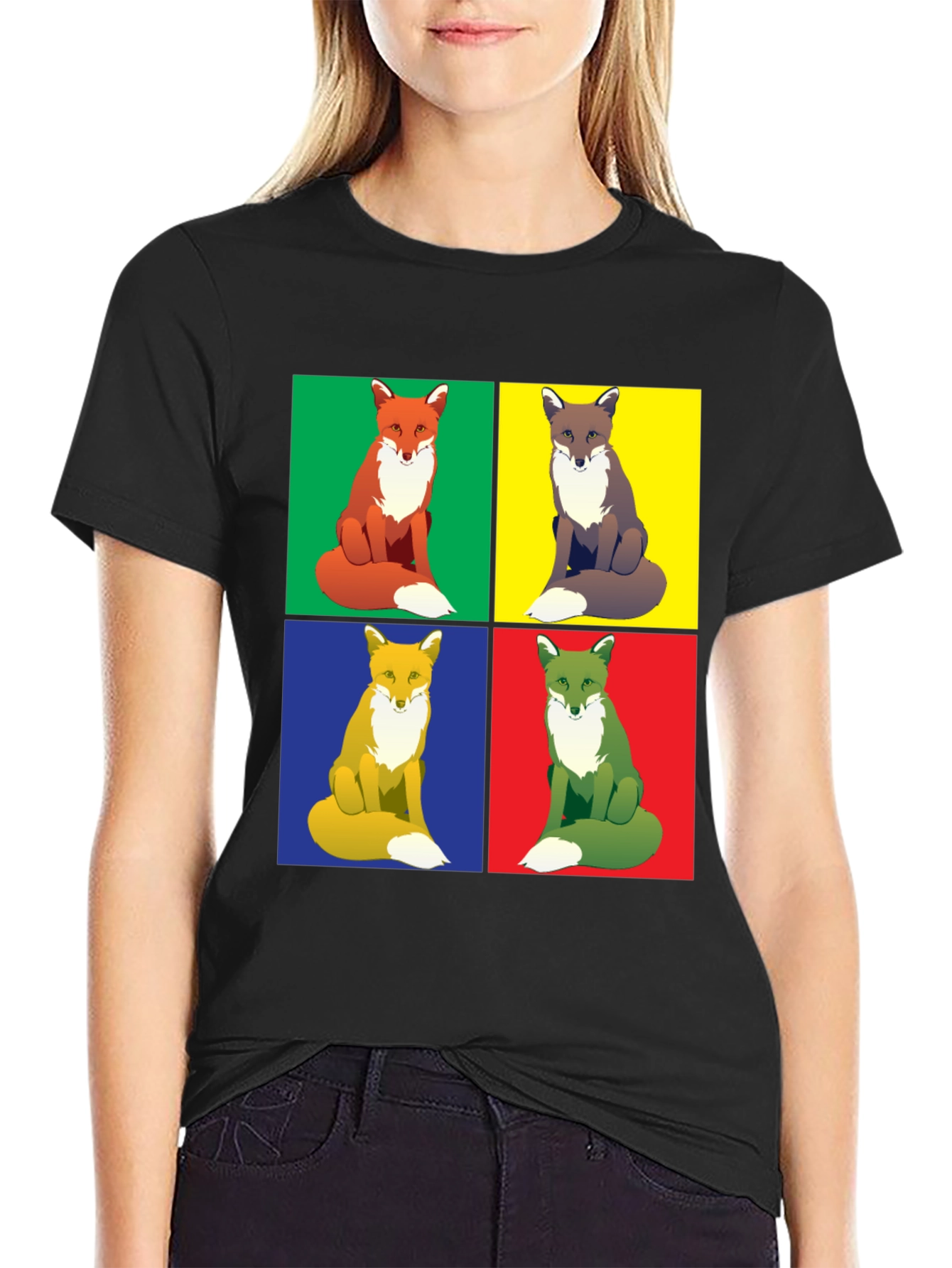 Pop Art Fox Tee - Bold Graphic T-Shirt