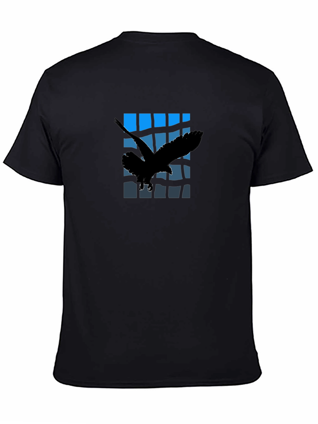 Eagle Silhouette Graphic Black T-Shirt