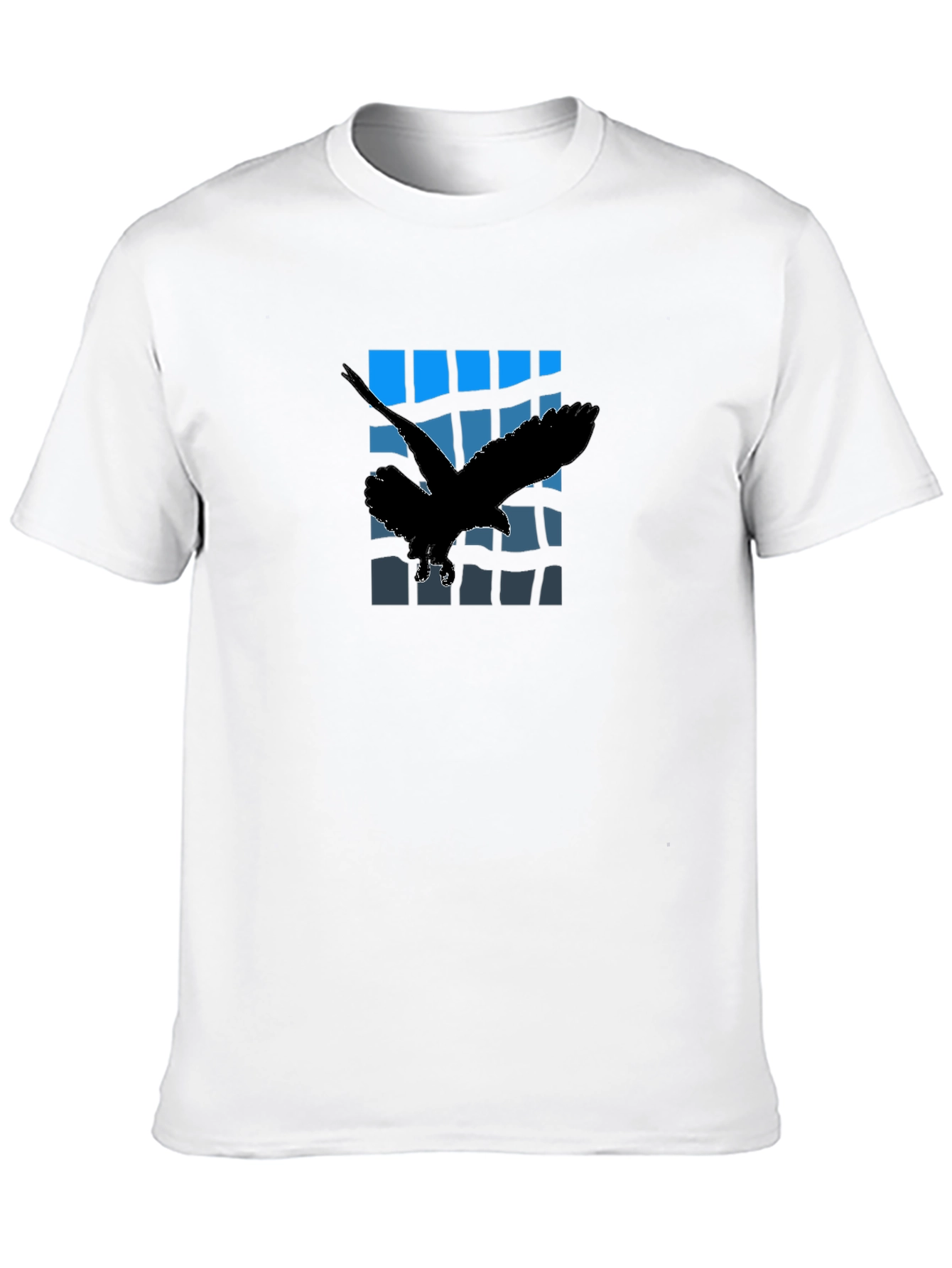 Eagle Silhouette Graphic Black T-Shirt