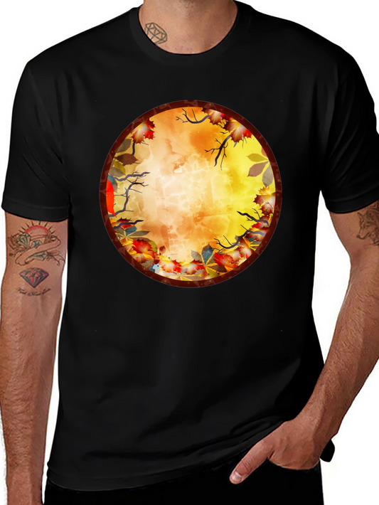 Autumn Leaves Circle T-Shirt