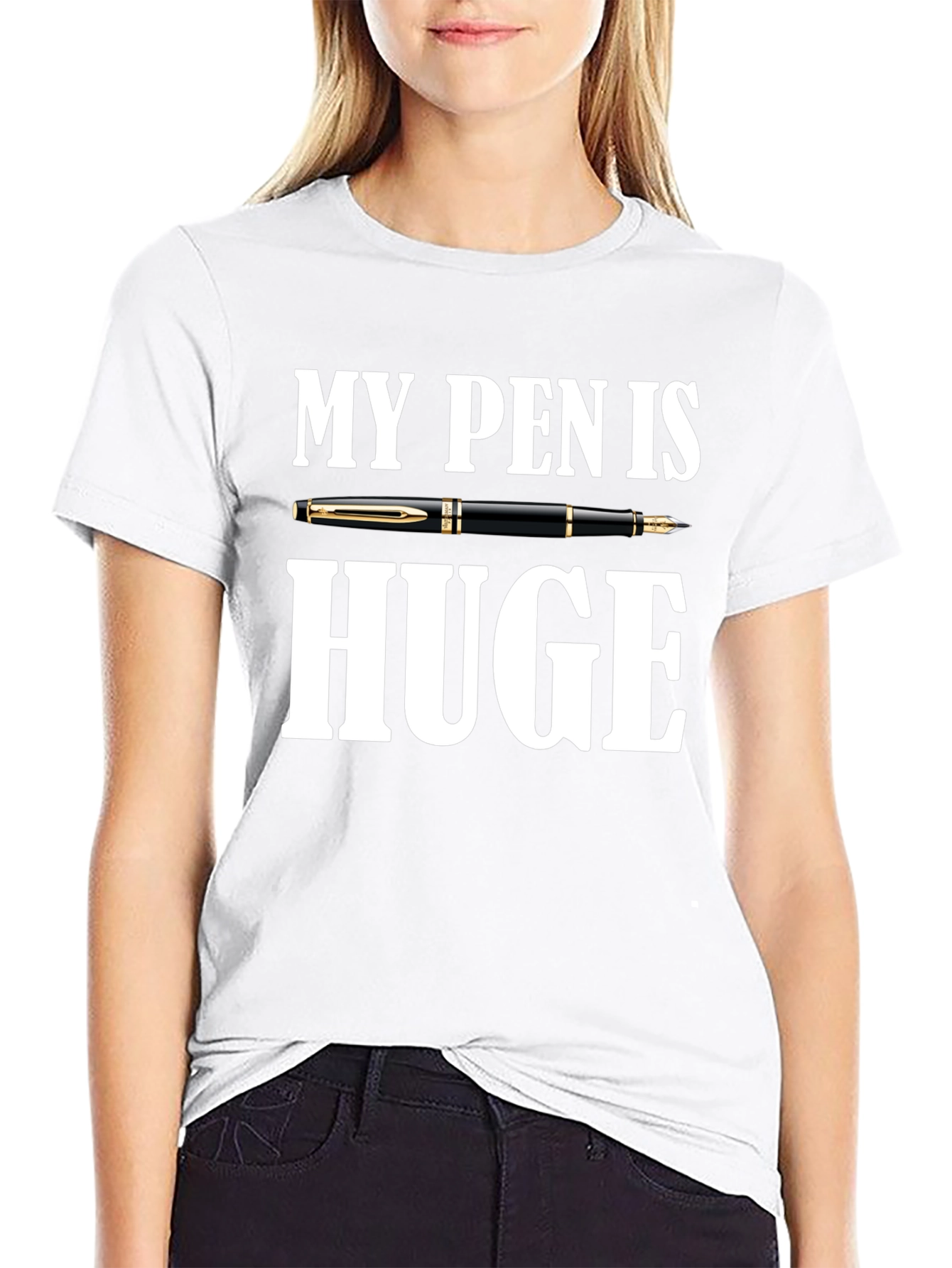My Pen is Huge Graphic Novelty T-Shirt