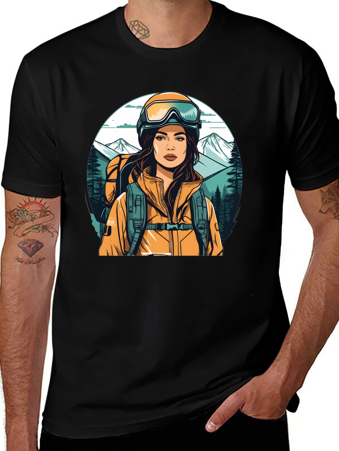 Hiking Girl Graphic Tee - Adventure Ready Shirt