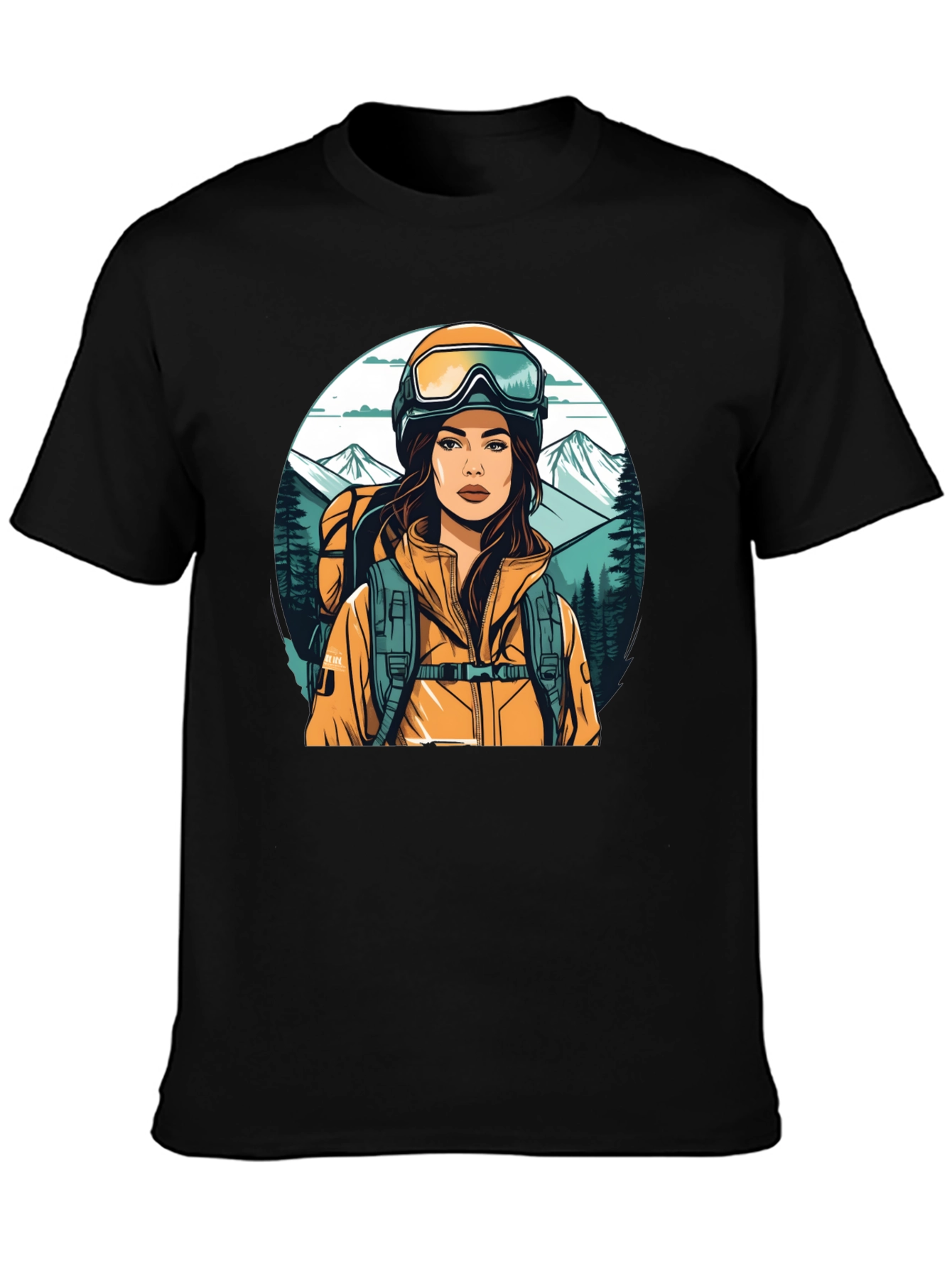 Hiking Girl Graphic Tee - Adventure Ready Shirt
