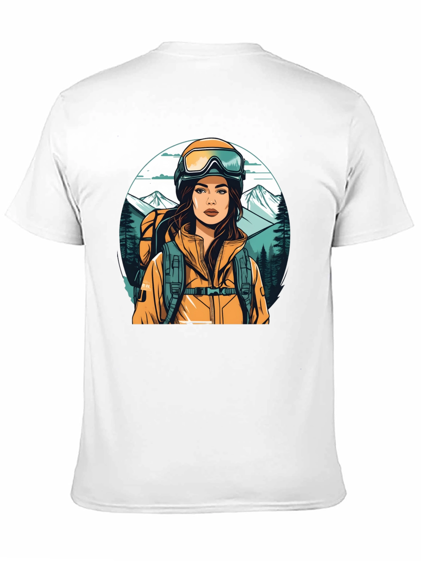 Hiking Girl Graphic Tee - Adventure Ready Shirt