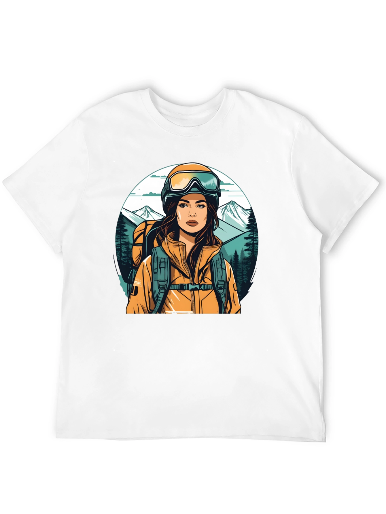Hiking Girl Graphic Tee - Adventure Ready Shirt