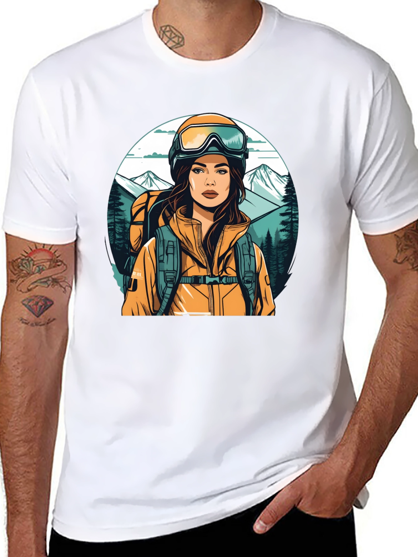 Hiking Girl Graphic Tee - Adventure Ready Shirt