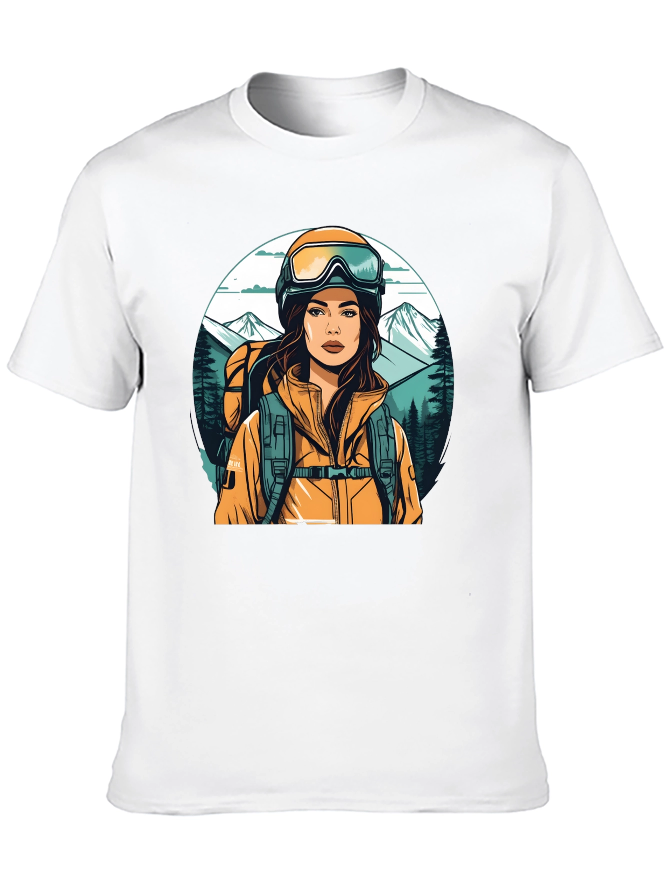 Hiking Girl Graphic Tee - Adventure Ready Shirt