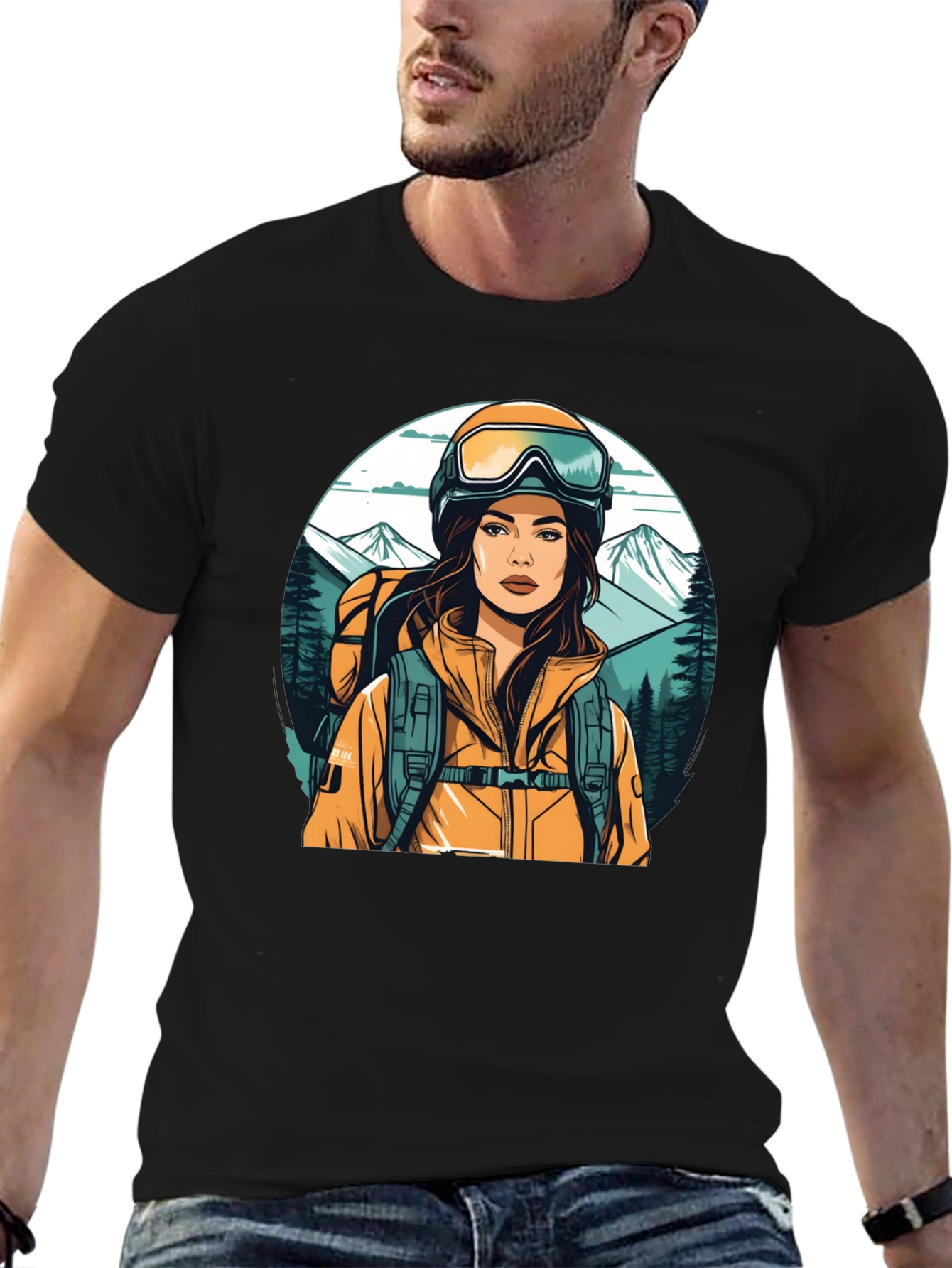 Hiking Girl Graphic Tee - Adventure Ready Shirt