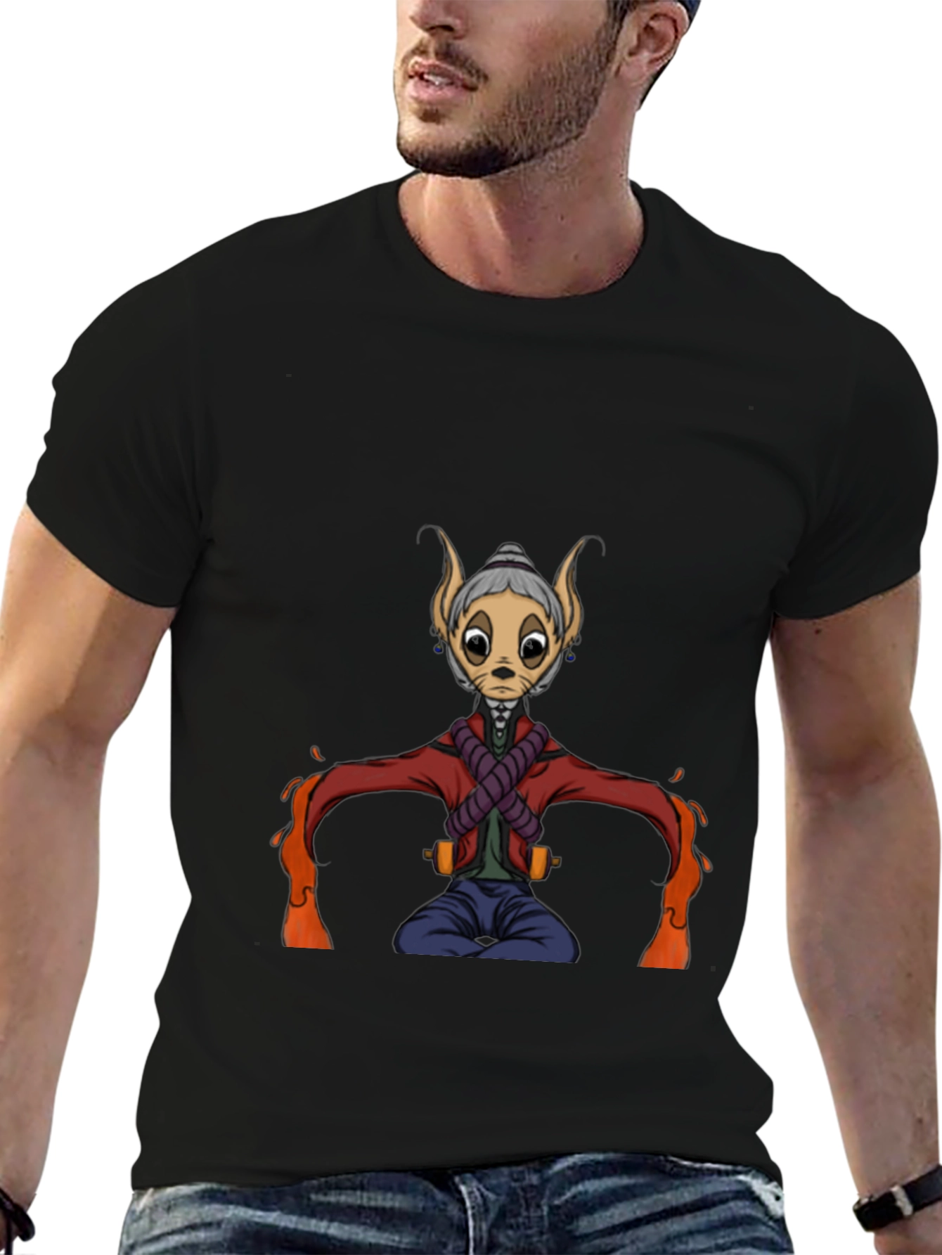 Character Graphic Black T-Shirt