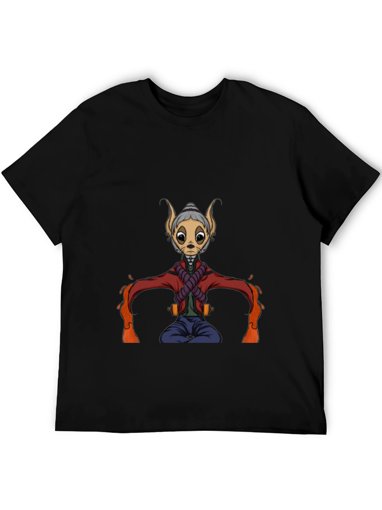 Character Graphic Black T-Shirt