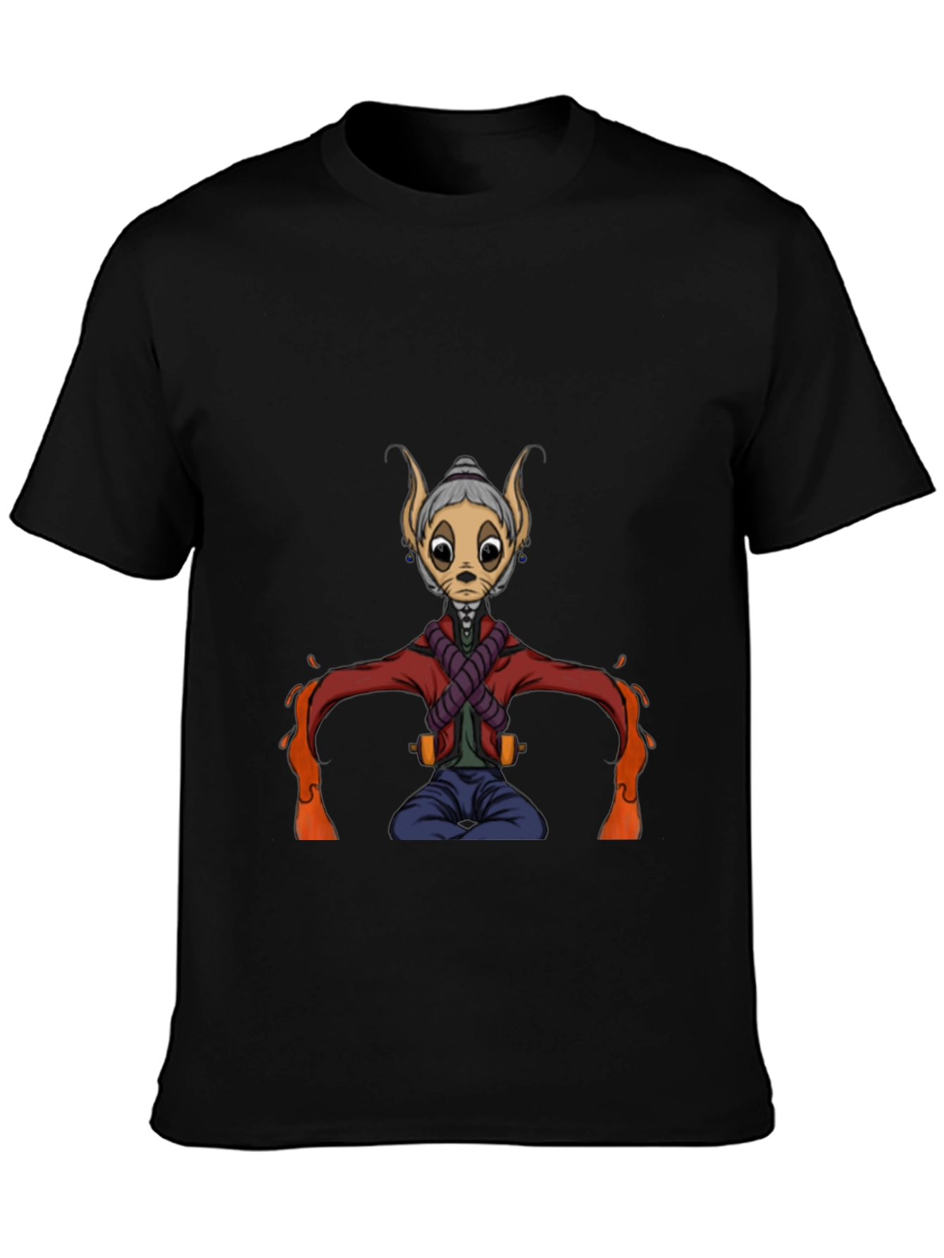 Character Graphic Black T-Shirt
