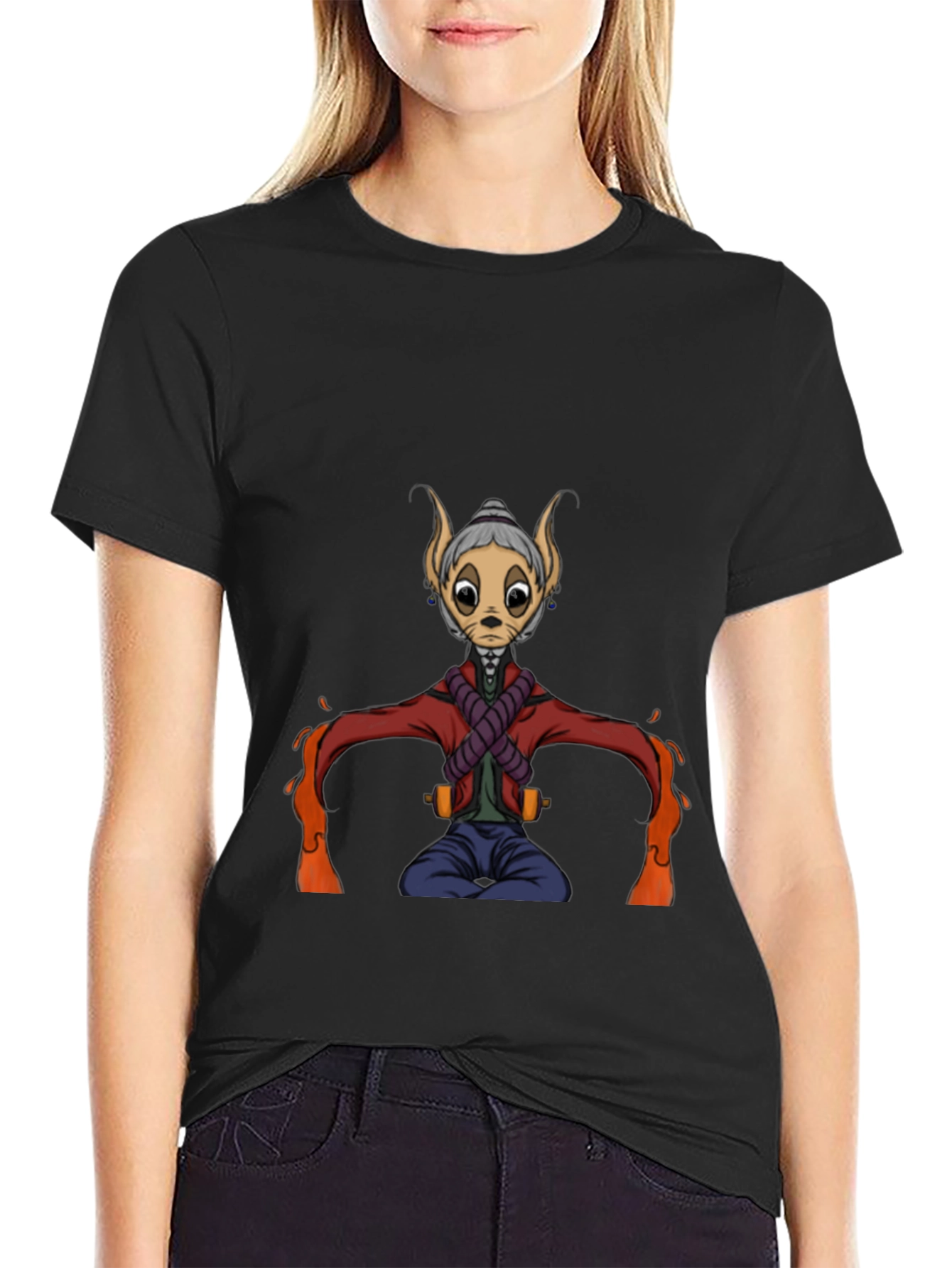 Character Graphic Black T-Shirt