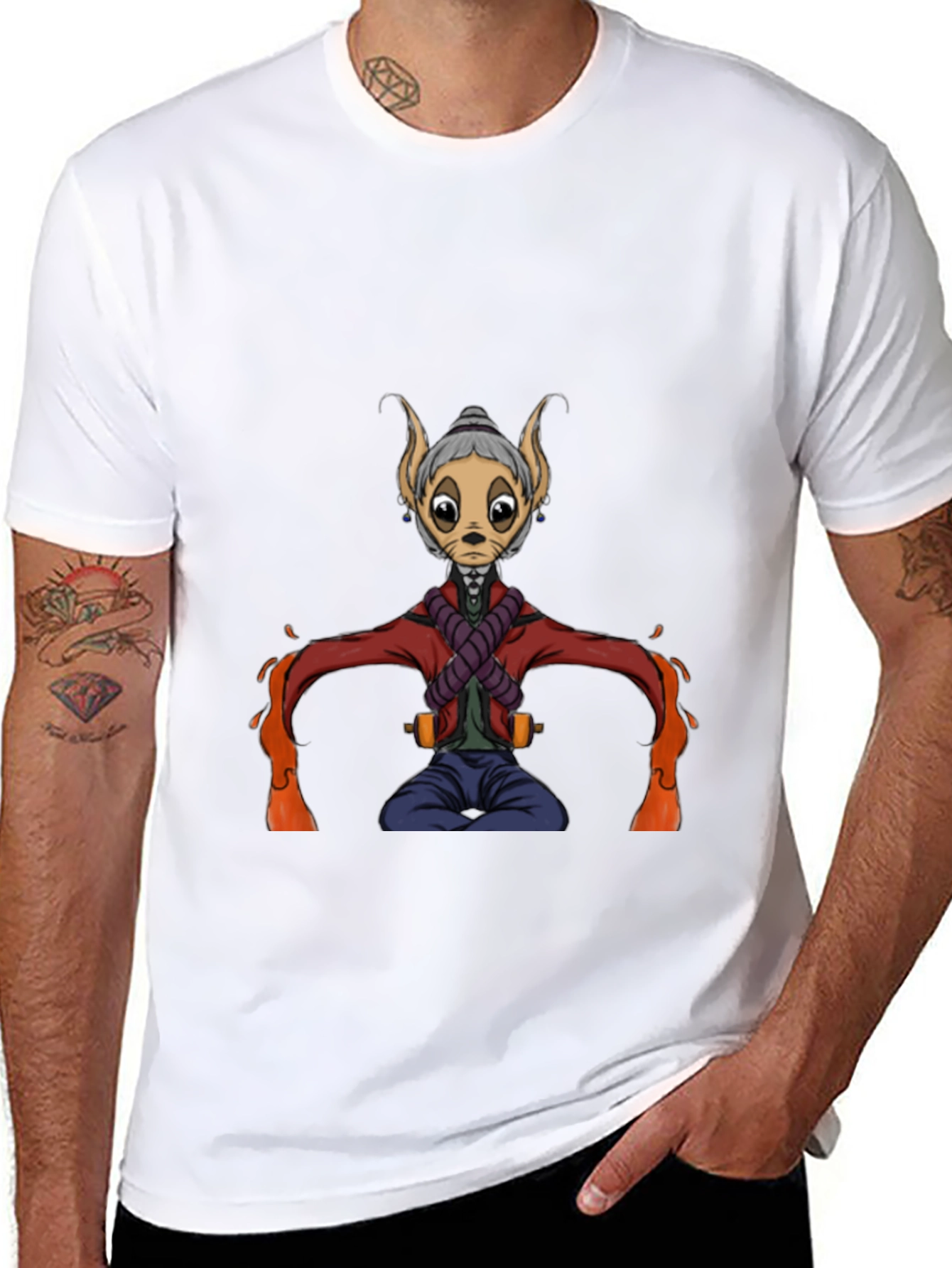Character Graphic Black T-Shirt