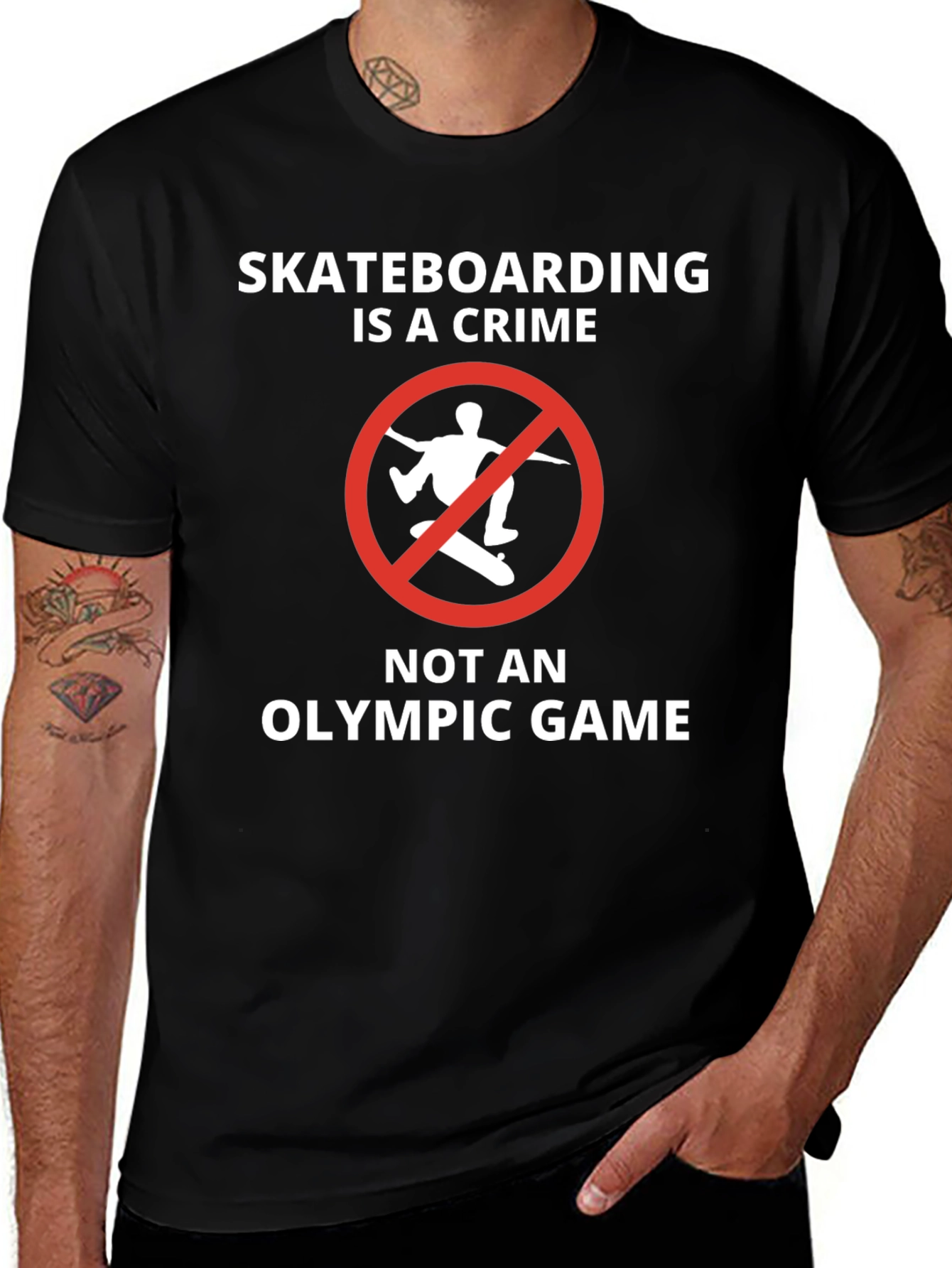 Skateboarding is a Crime T-Shirt