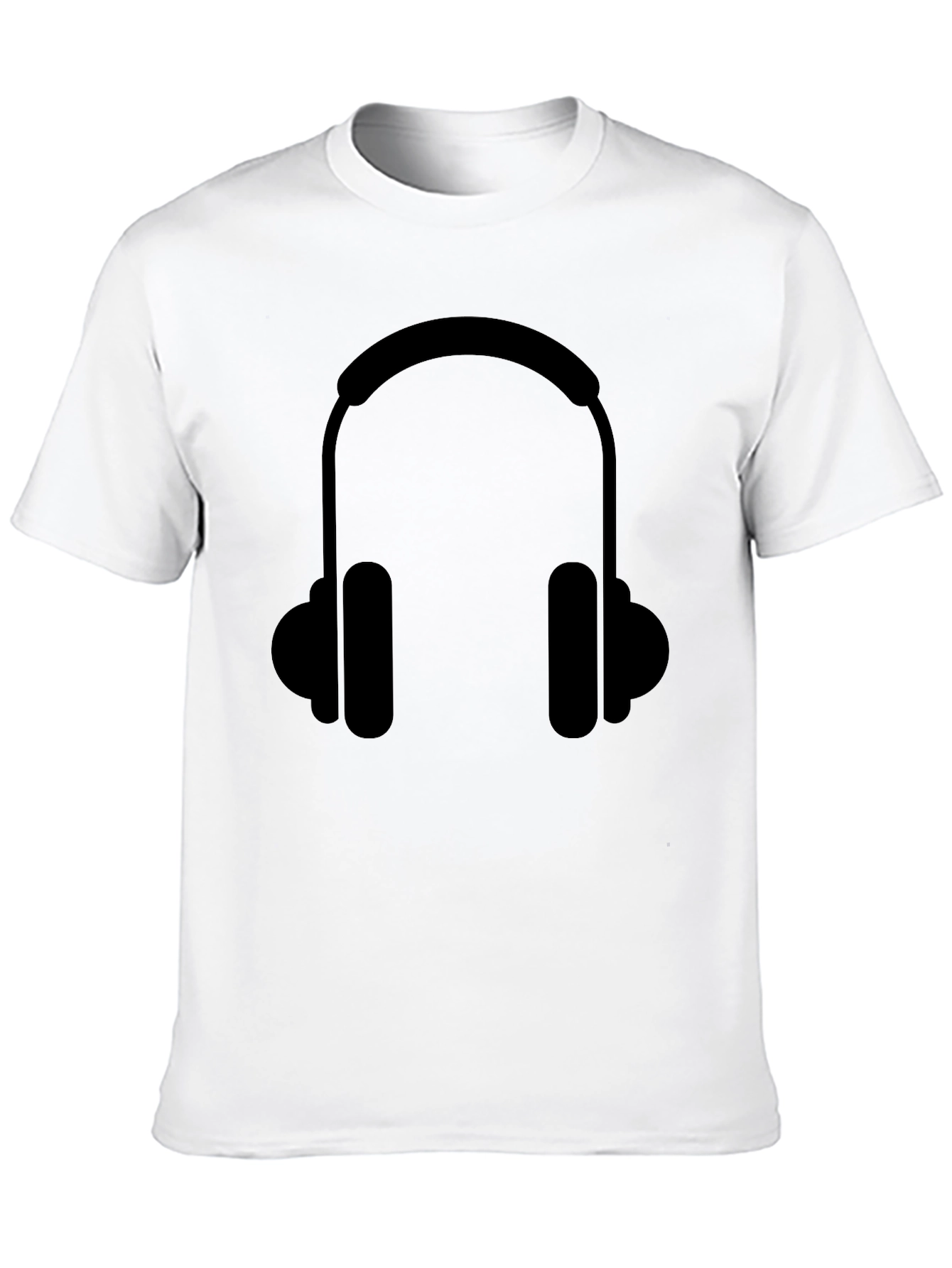 Headphone Graphic Tee - Black T-Shirt