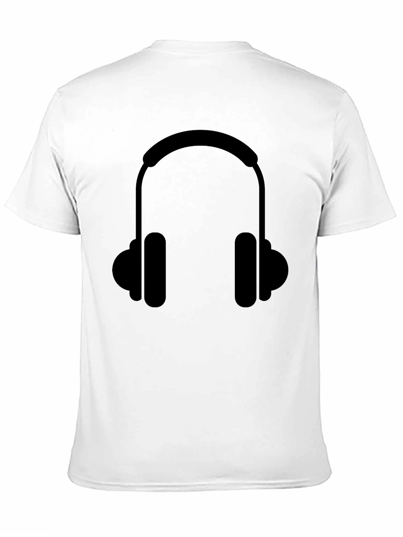 Headphone Graphic Tee - Black T-Shirt