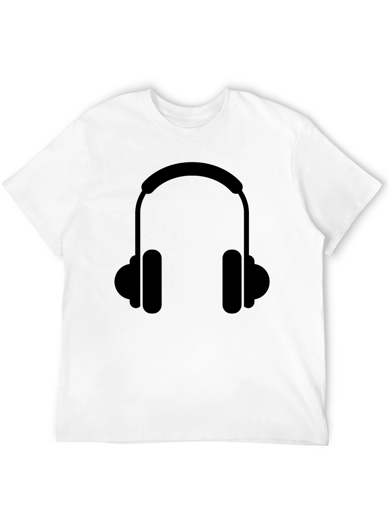 Headphone Graphic Tee - Black T-Shirt