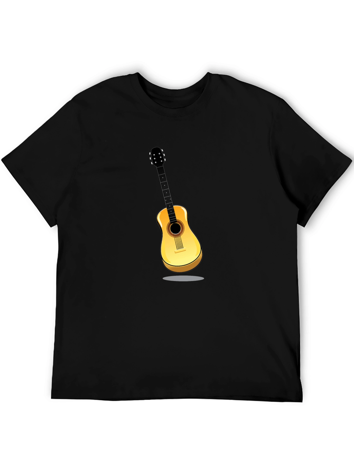 Guitar Graphic Black T-Shirt