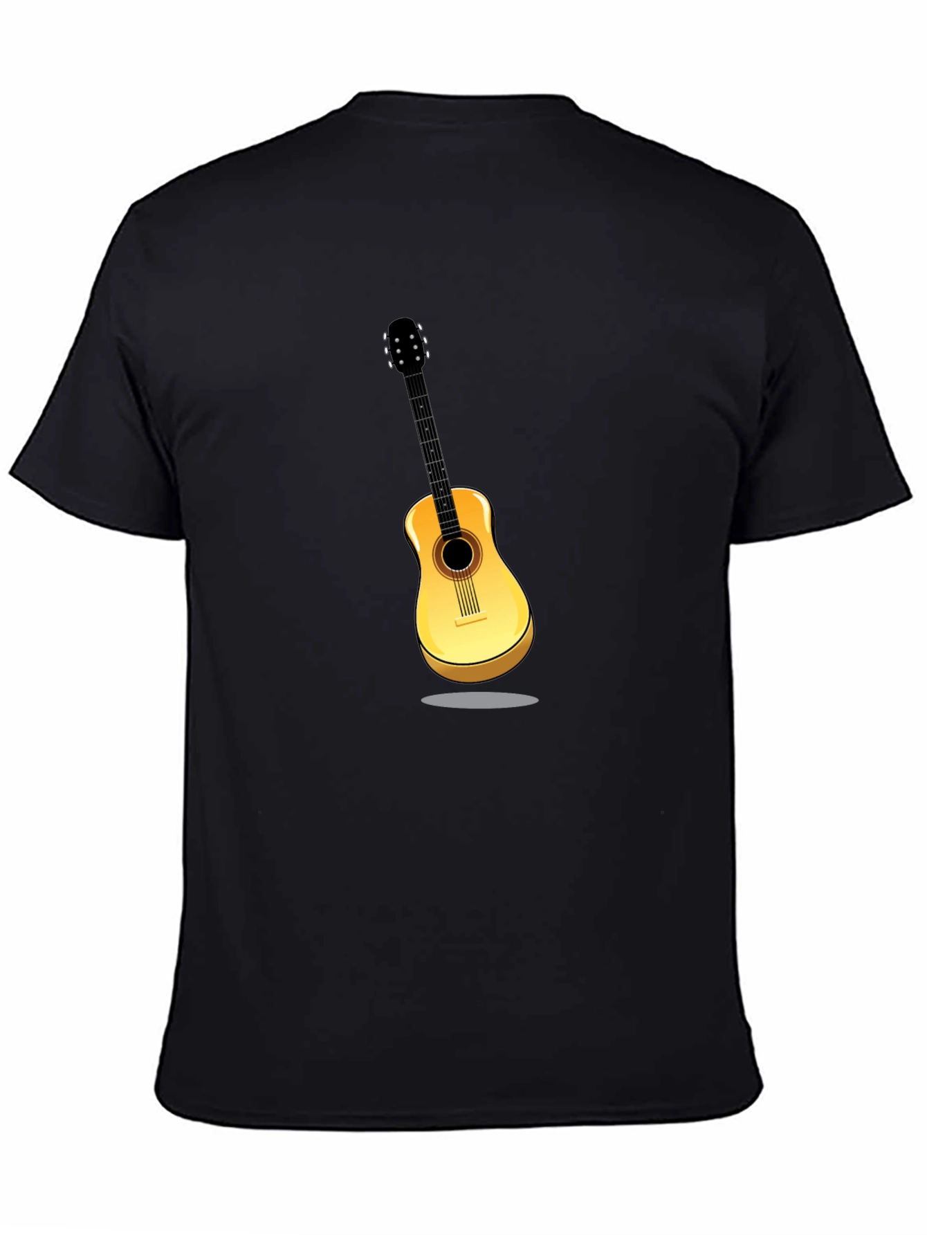 Guitar Graphic Black T-Shirt
