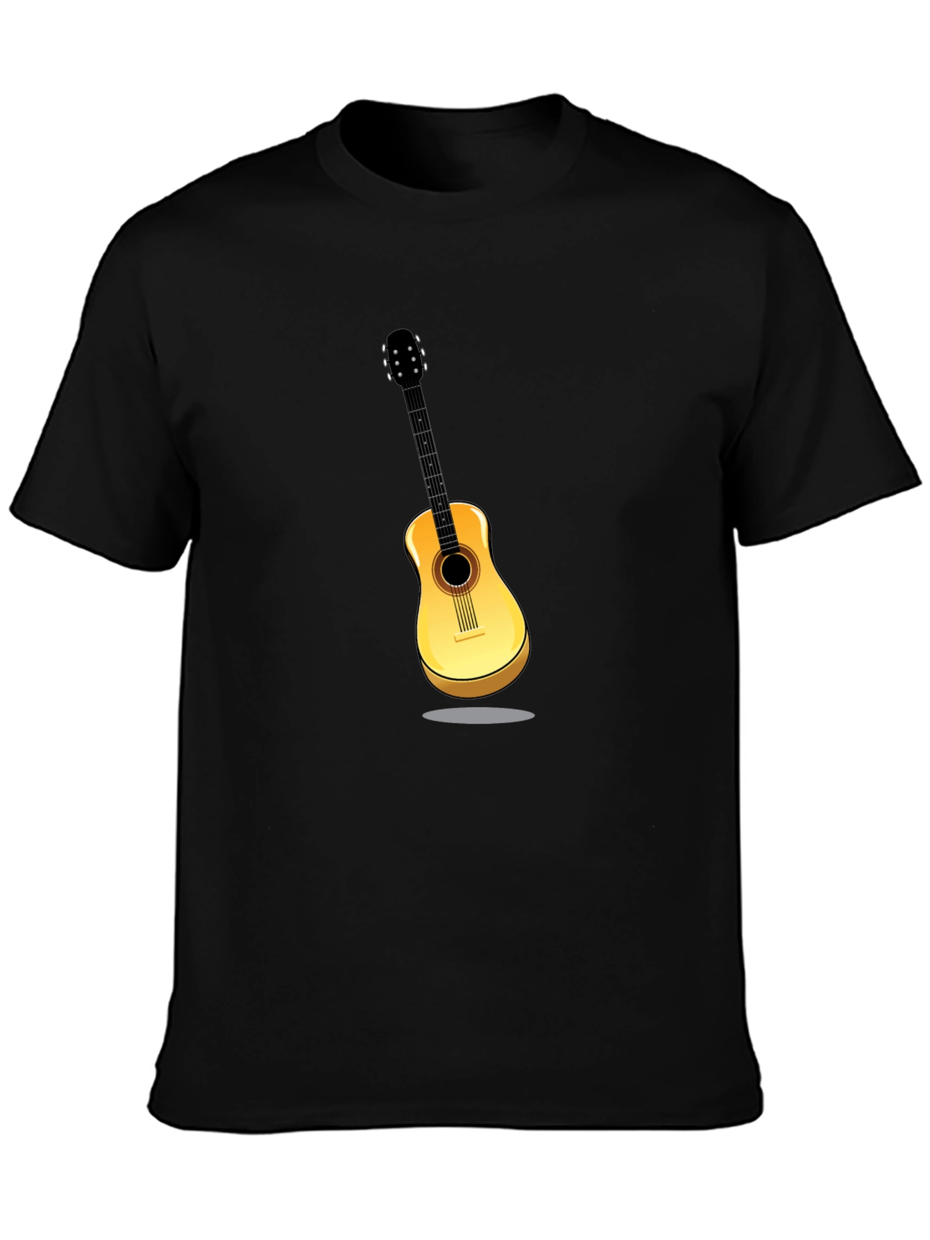 Guitar Graphic Black T-Shirt